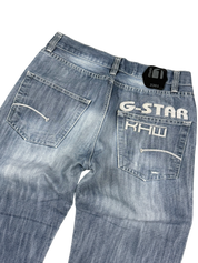 G-Star Logo Straight-Fit Jeans (XS)