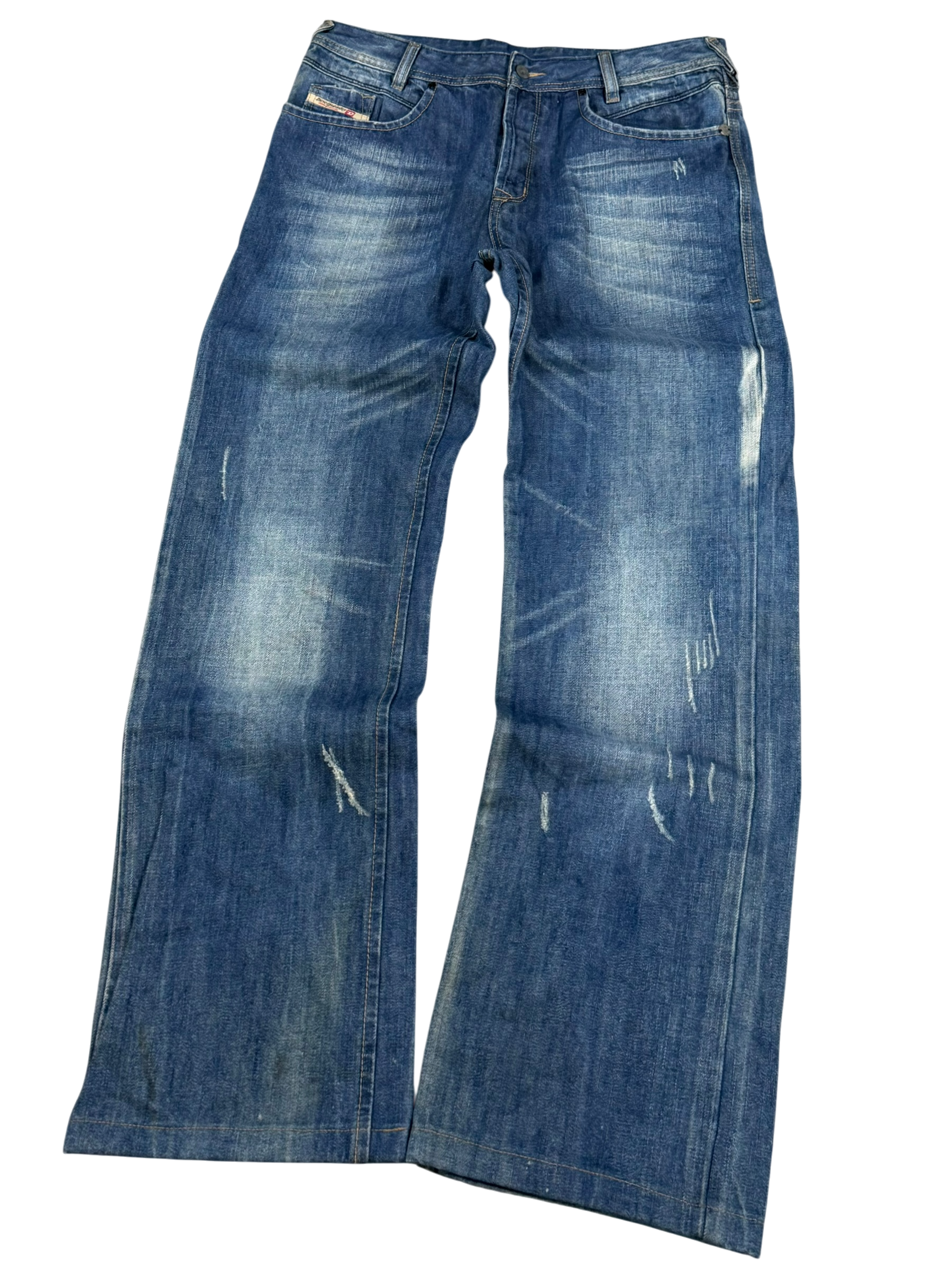 Washed Baggy Jeans (S)