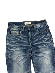 Crazy Washed Bootcut/Baggy Jeans (XXS)