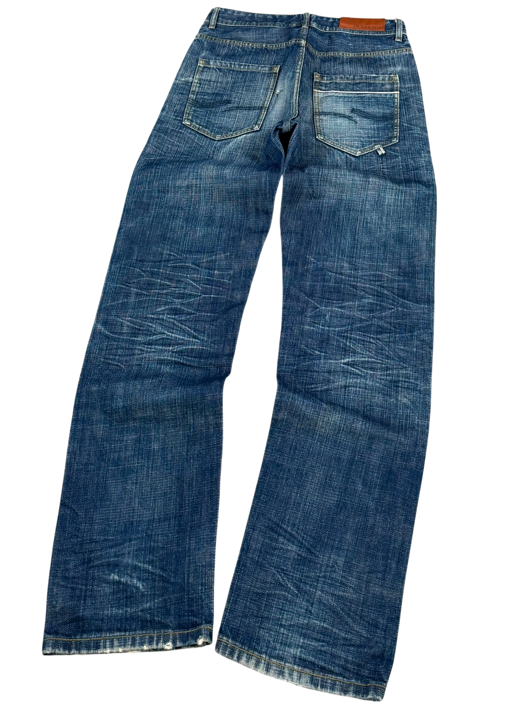 Crazy Washed Slim/Straight Jeans (XS-S)