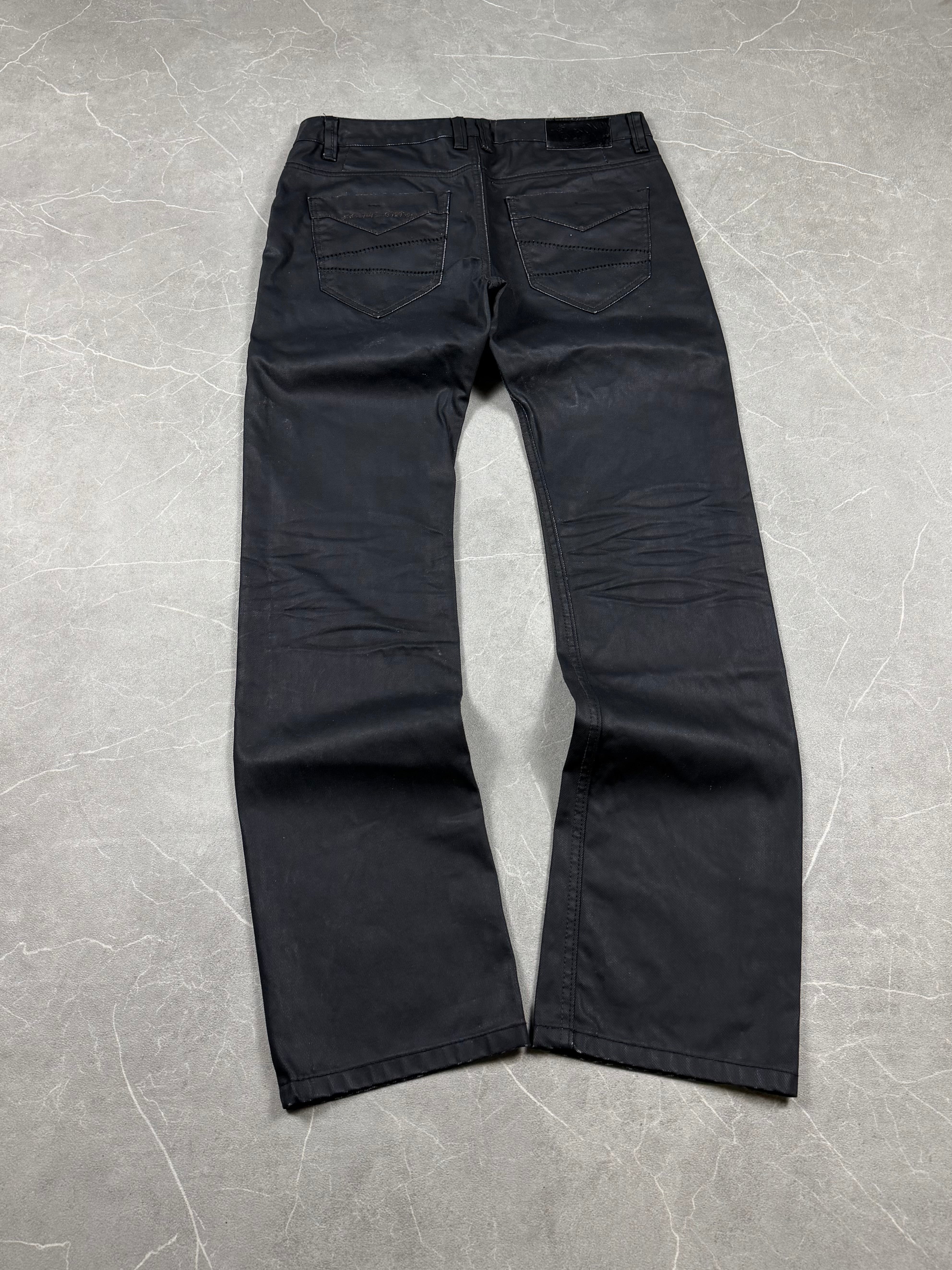 Vintage waxed look Slim Jeans (L)
