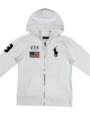Ralph Lauren Big Pony USA Zip Hoodie (XS)