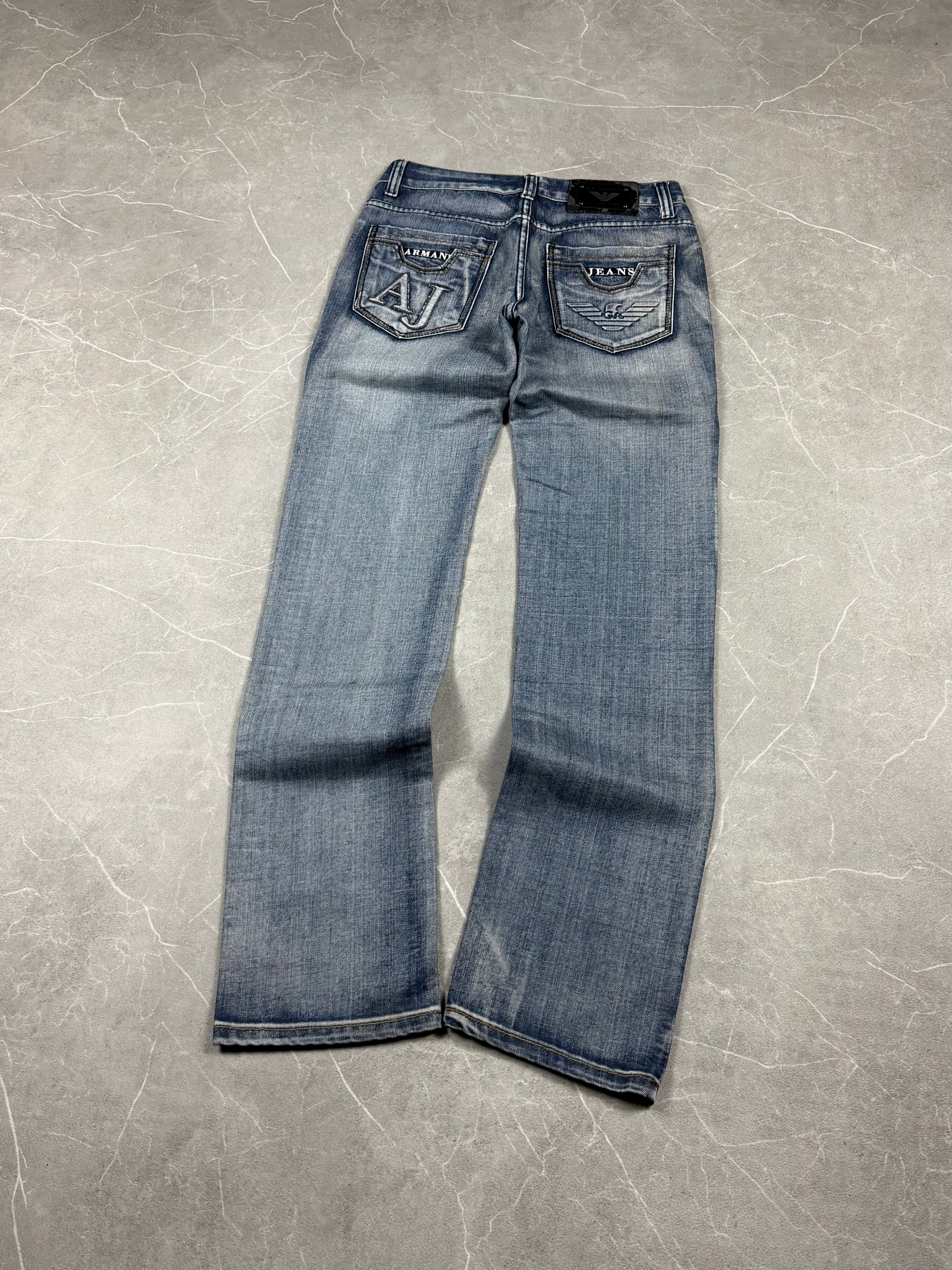 Armani Big Logo washed Slim/Straight Jeans (S)