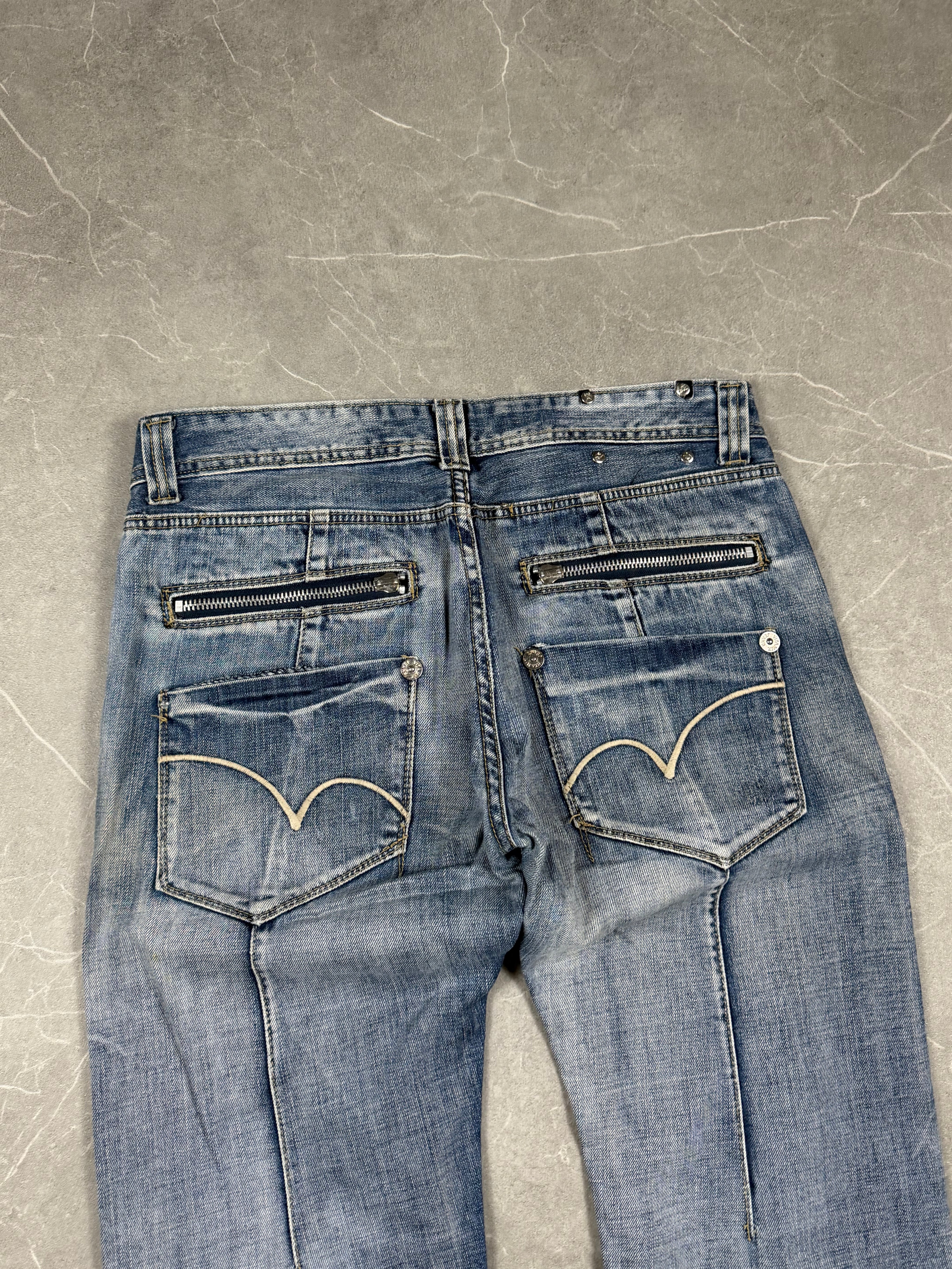 Vintage washed Straight Jeans (S-M)