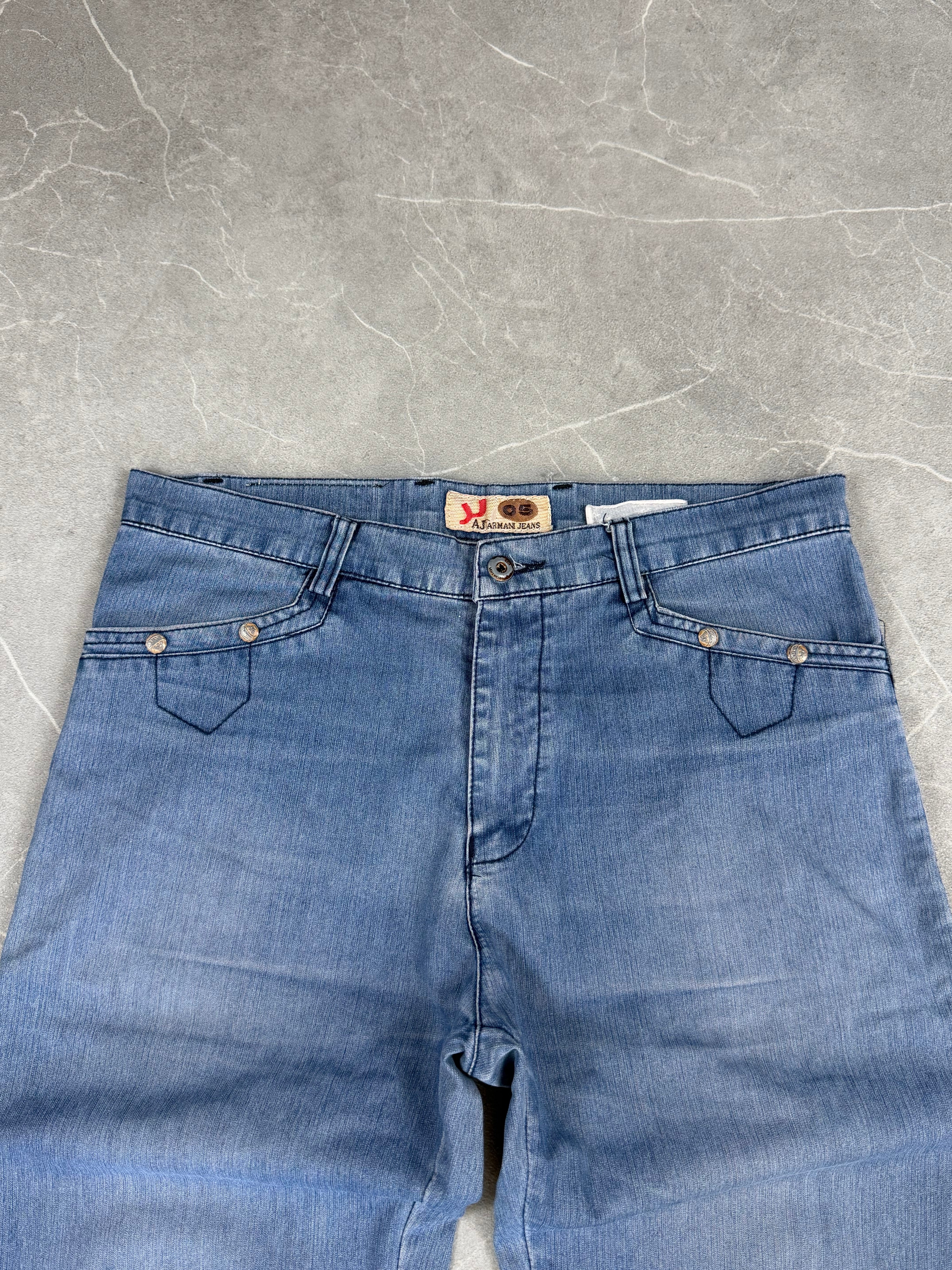 Armani Logo Baggy Jeans (S)