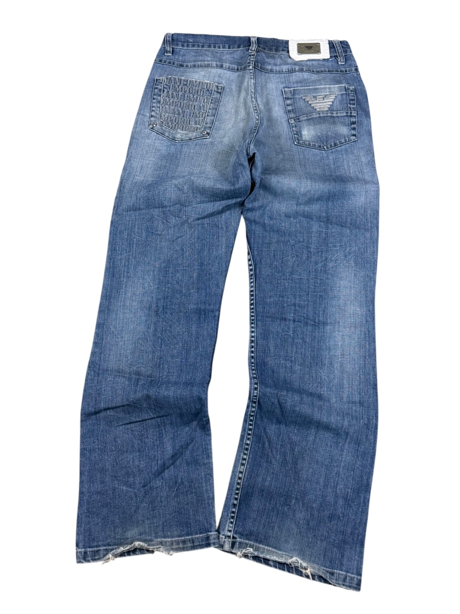 Armani vintage Big Logo Bootcut Jeans (S-M)