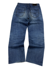 Vintage Washed Baggy/Bootcut Jeans (S)