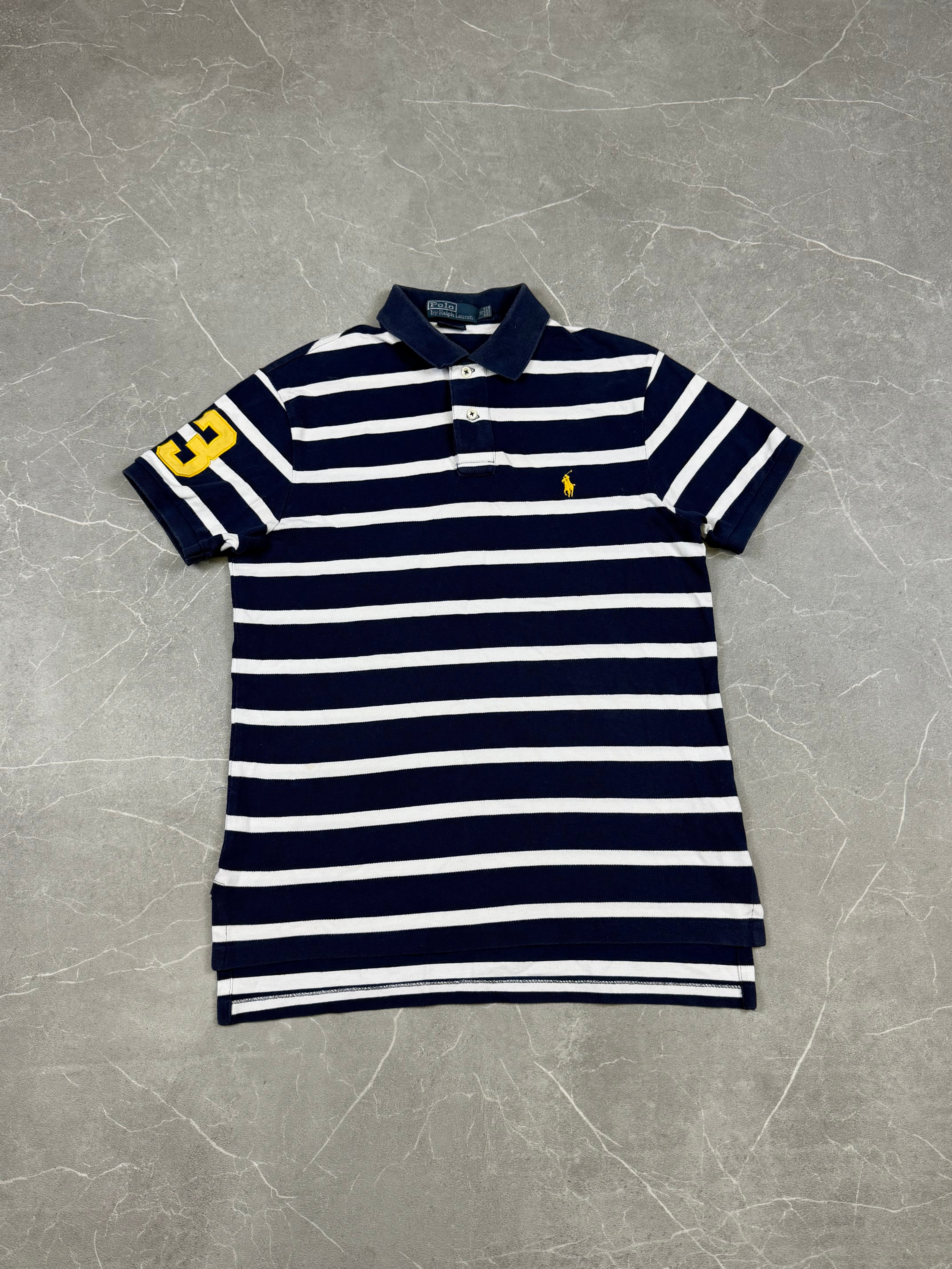 Ralph Lauren Striped Polo Slim Fit (M)