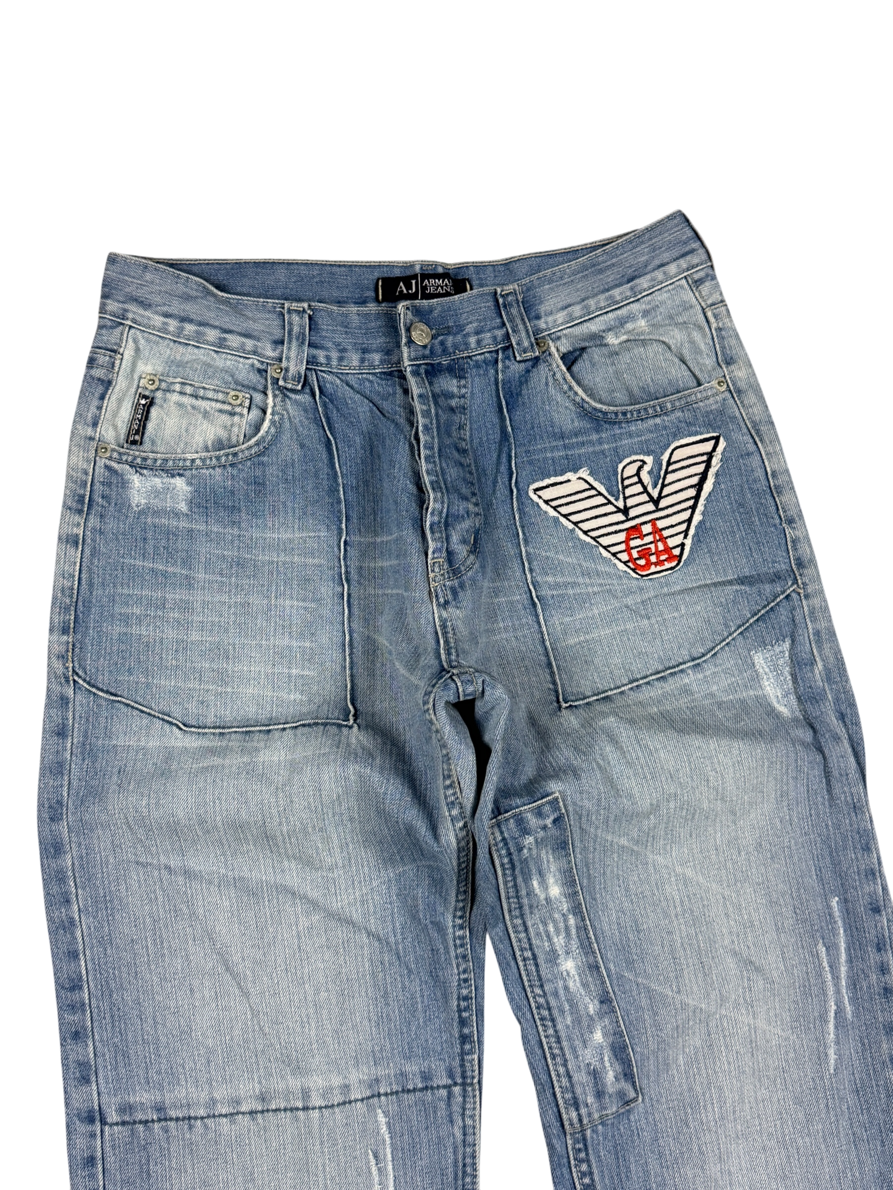 Armani vintage Big Logo Baggy Jeans (S)