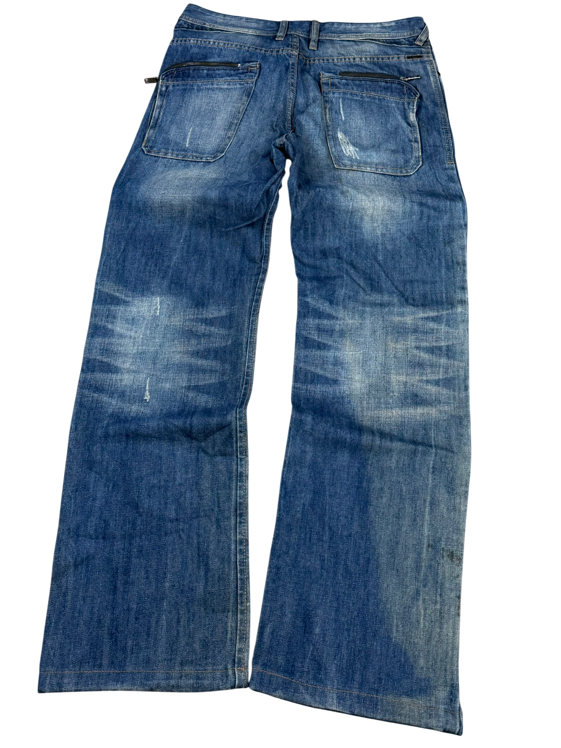 Washed Baggy Jeans (S)