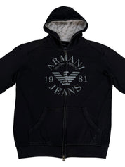 Armani Big Logo Zip-Hoodie (L)