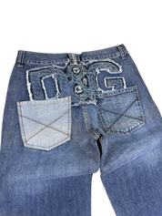 Dolce Gabbana Big Logo Bootcut Jeans (M)
