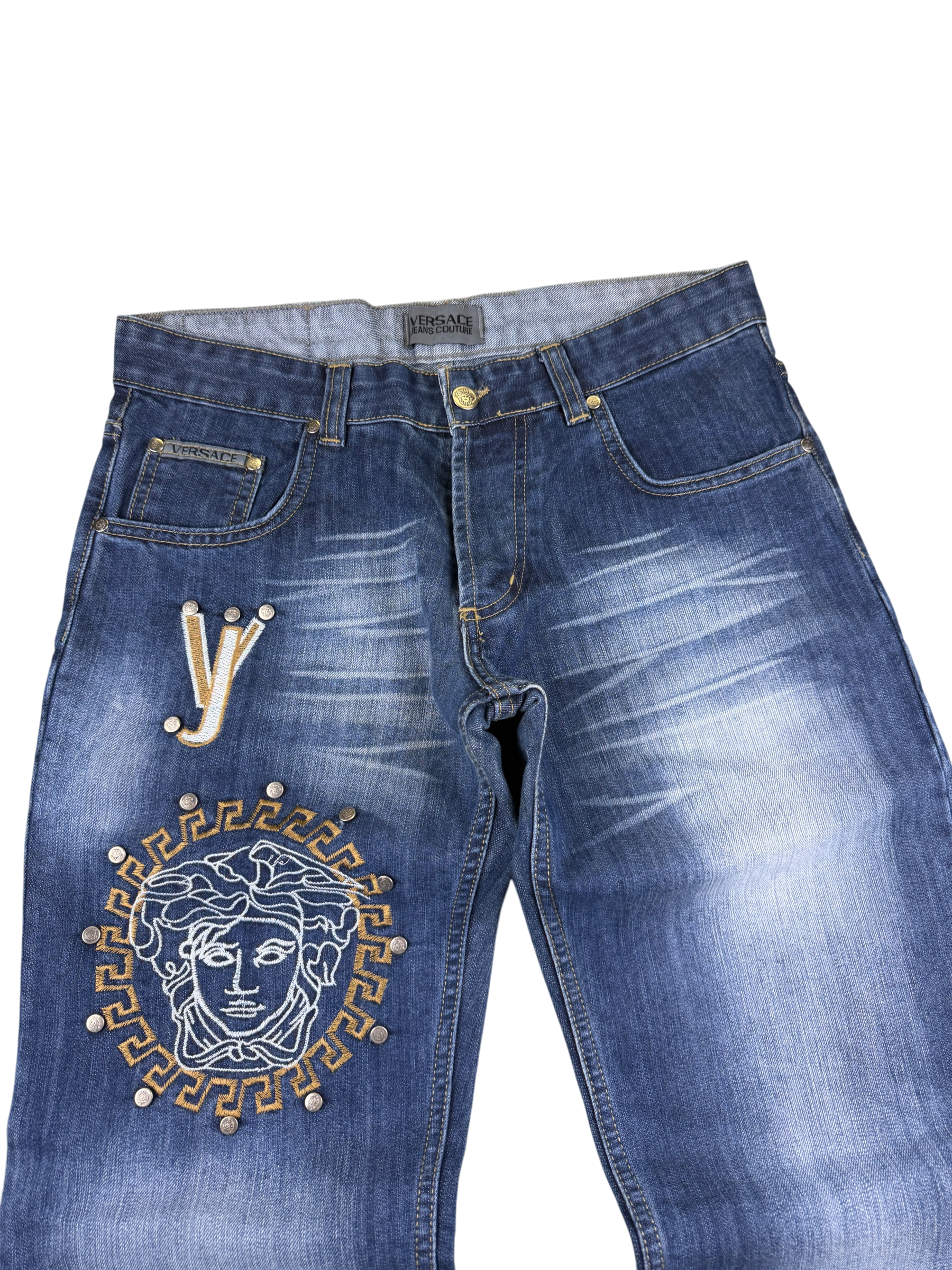 Versace vintage Big Logo Bootcut Jeans (S)
