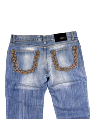 Versace vintage Big Logo Bootcut Jeans (L)