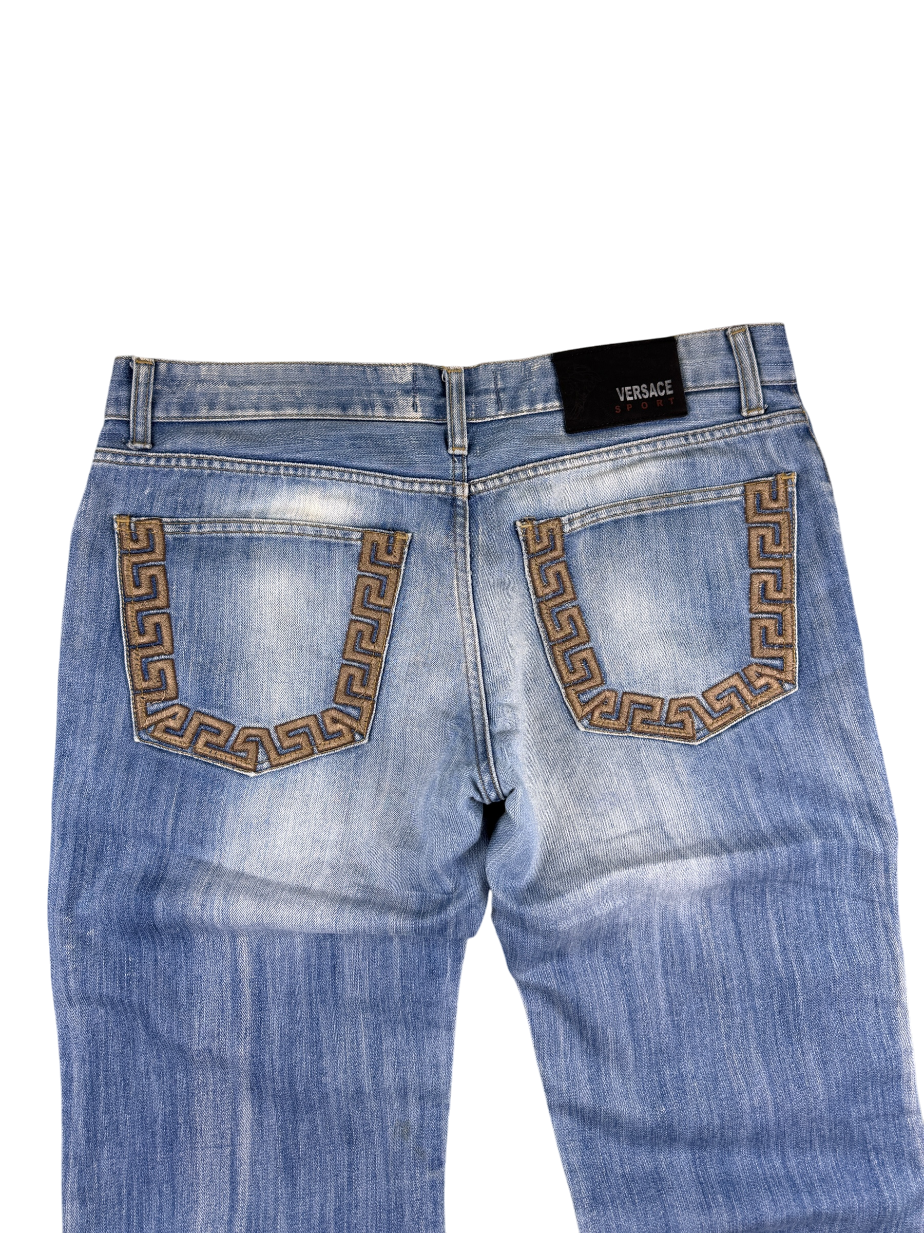 Versace vintage Big Logo Bootcut Jeans (L)