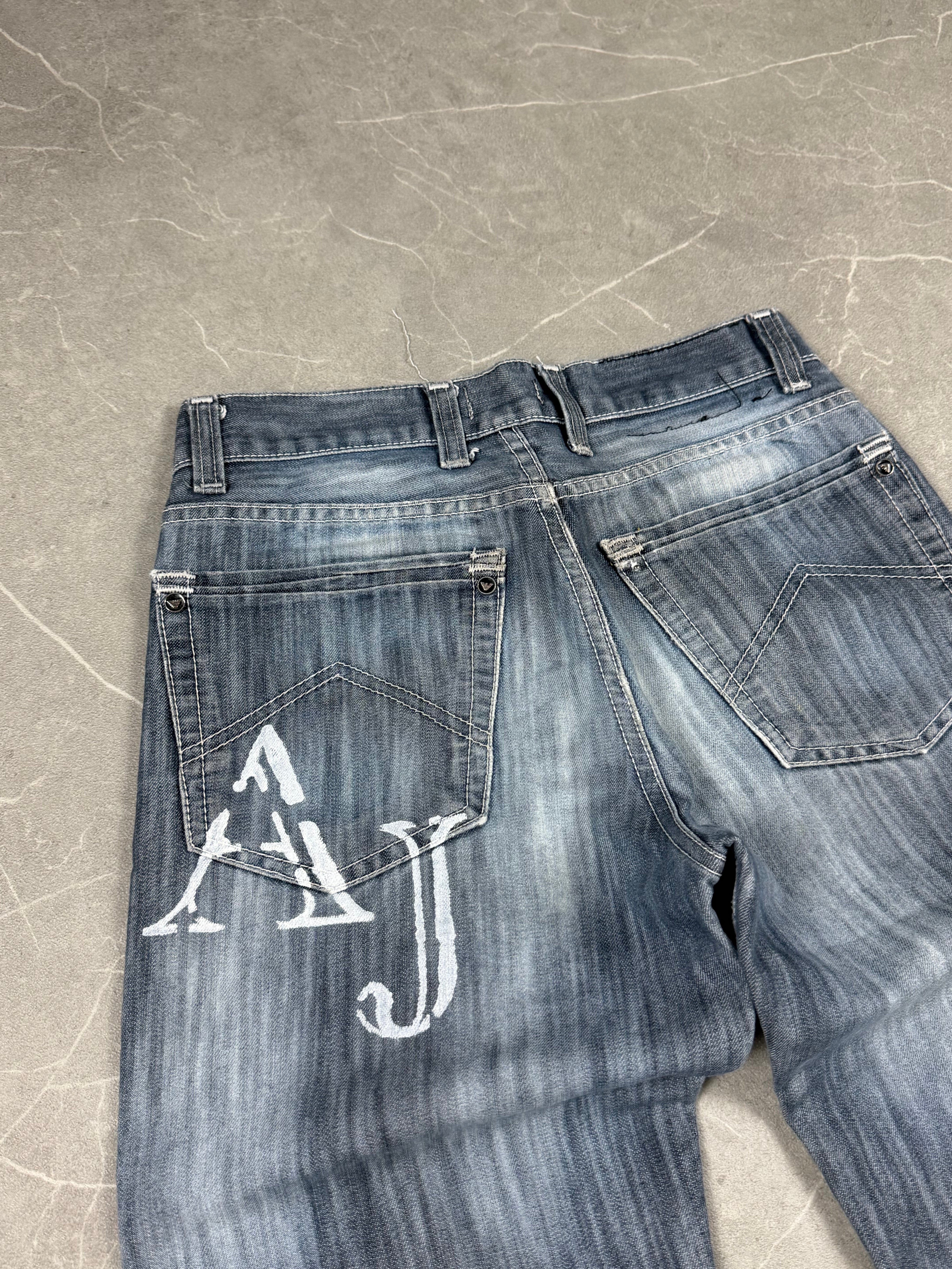 Vintage washed Armani Logo Jeans (XS-S)