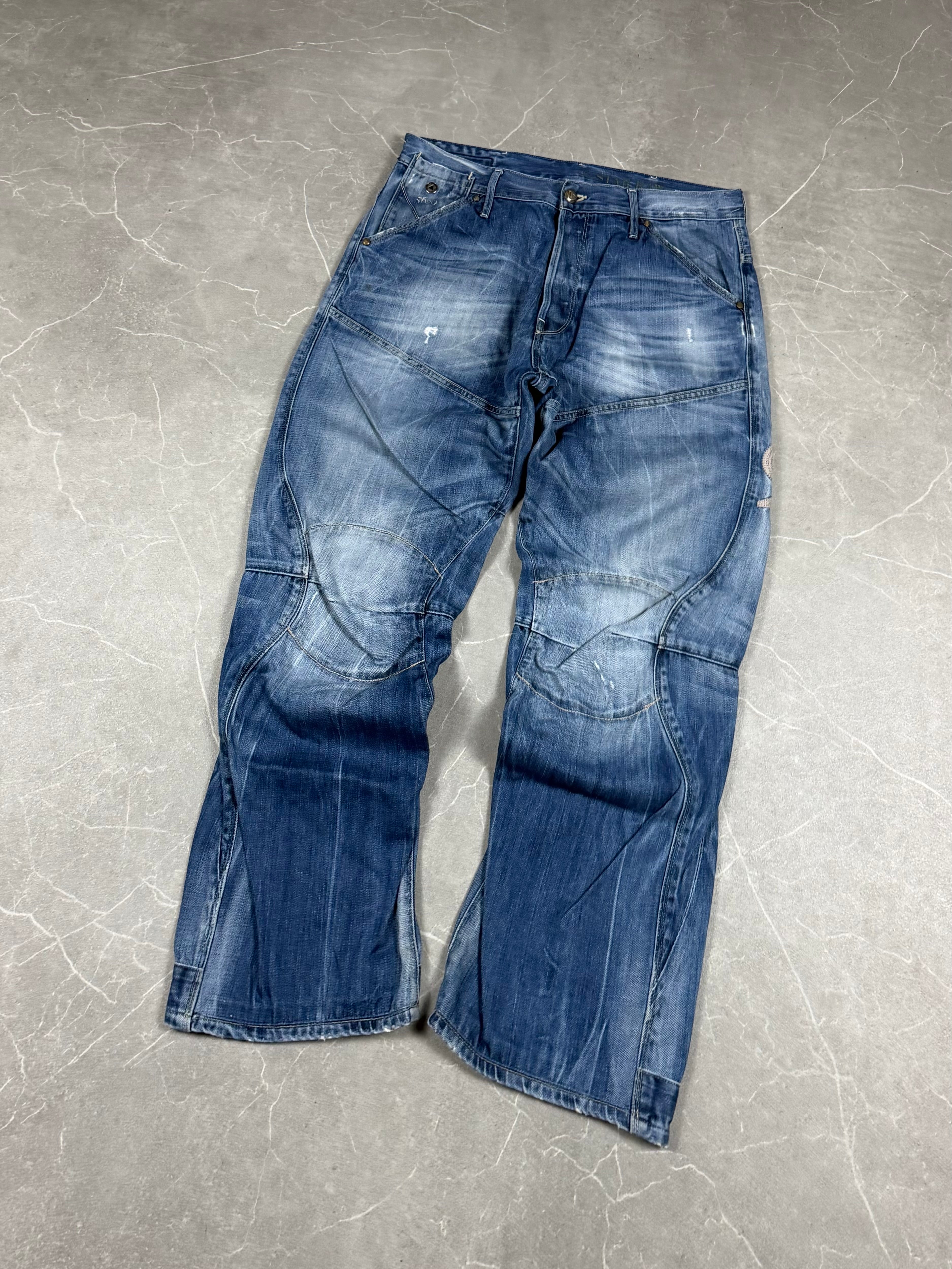 G-Star Washed Straight Jeans (S)
