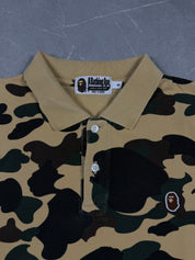 Bape 1st Camo Ape Head Poloshirt (S)