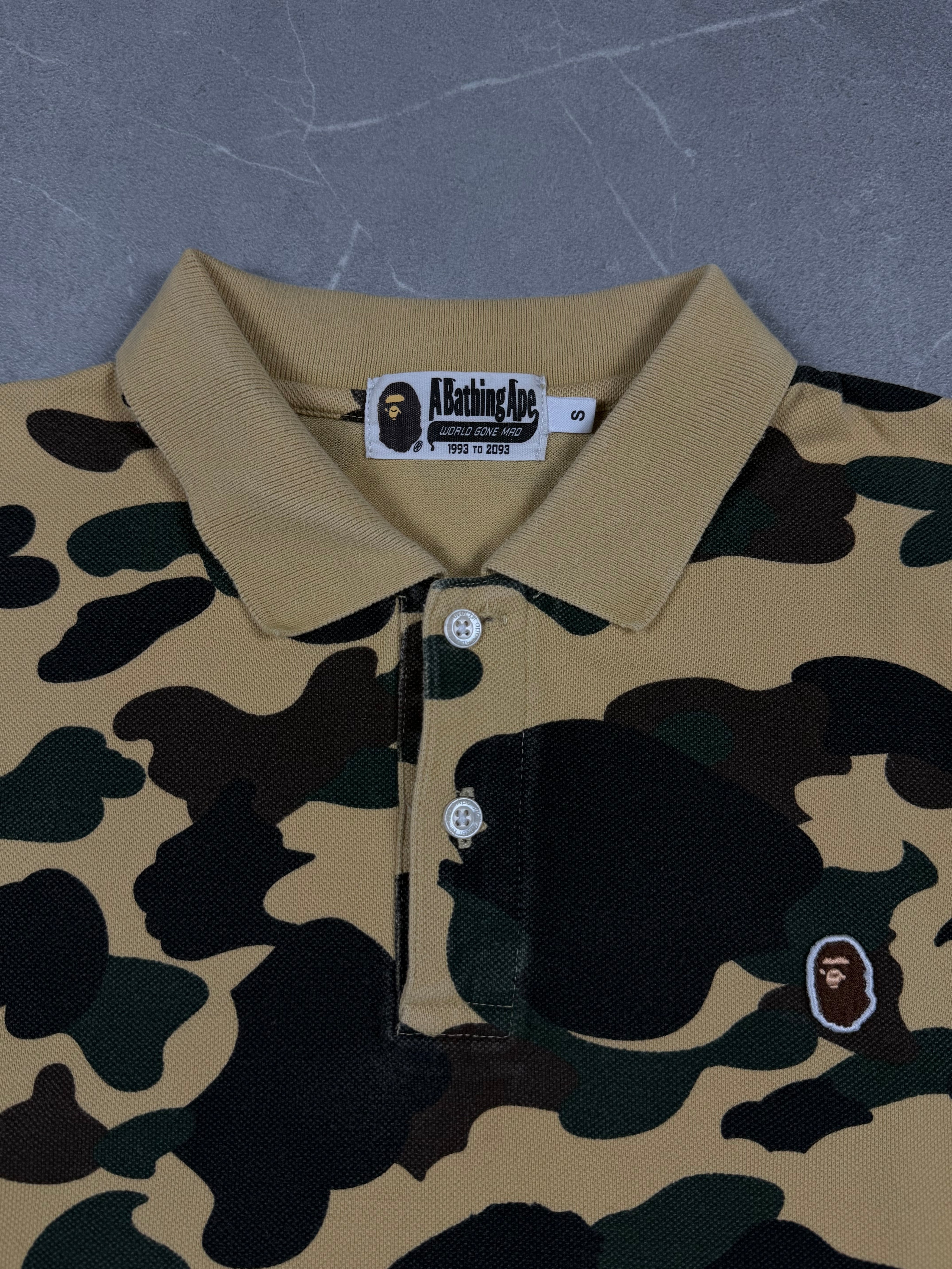 Bape 1st Camo Ape Head Poloshirt (S)