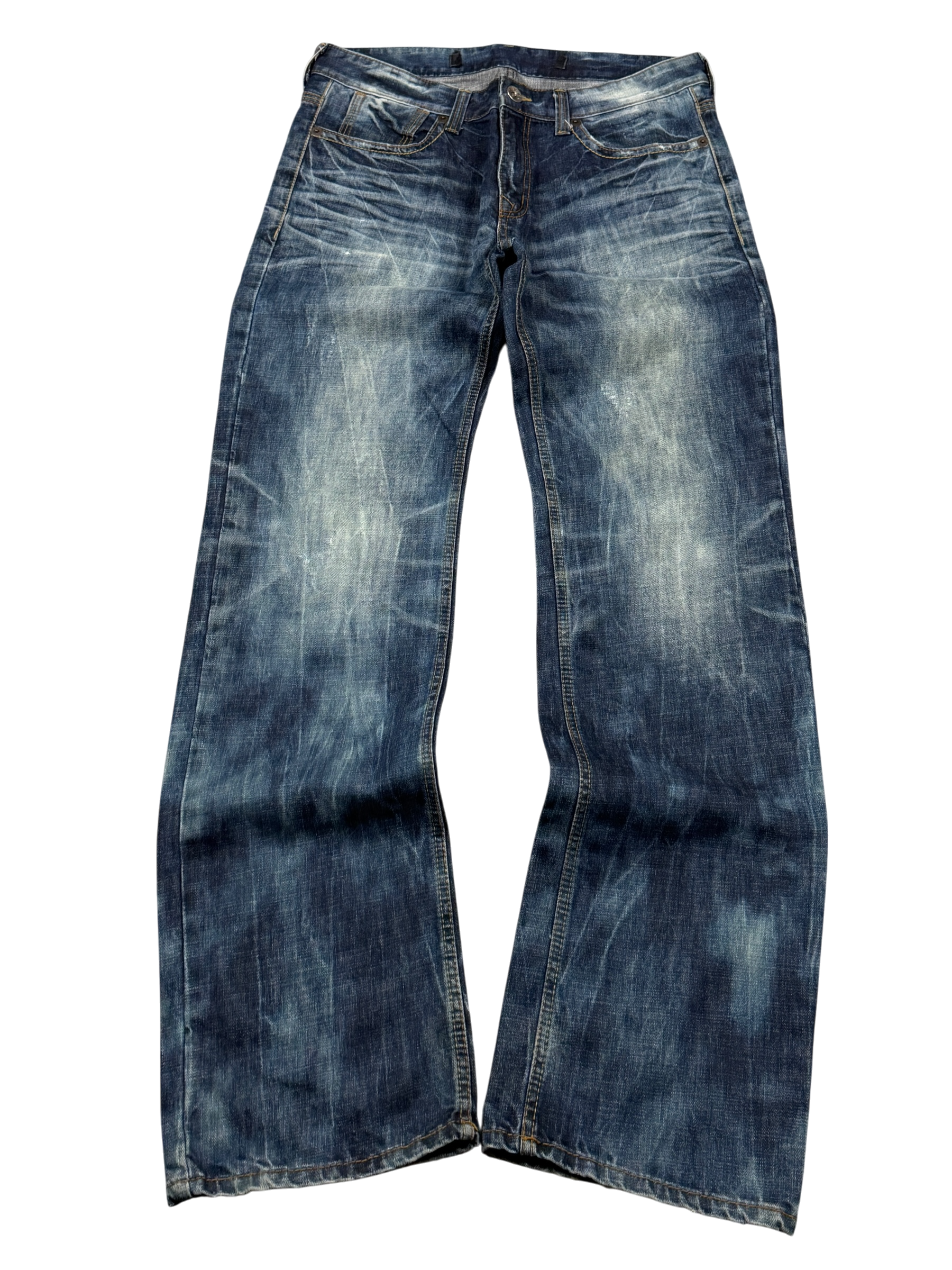 Washed Straight Jeans (L)