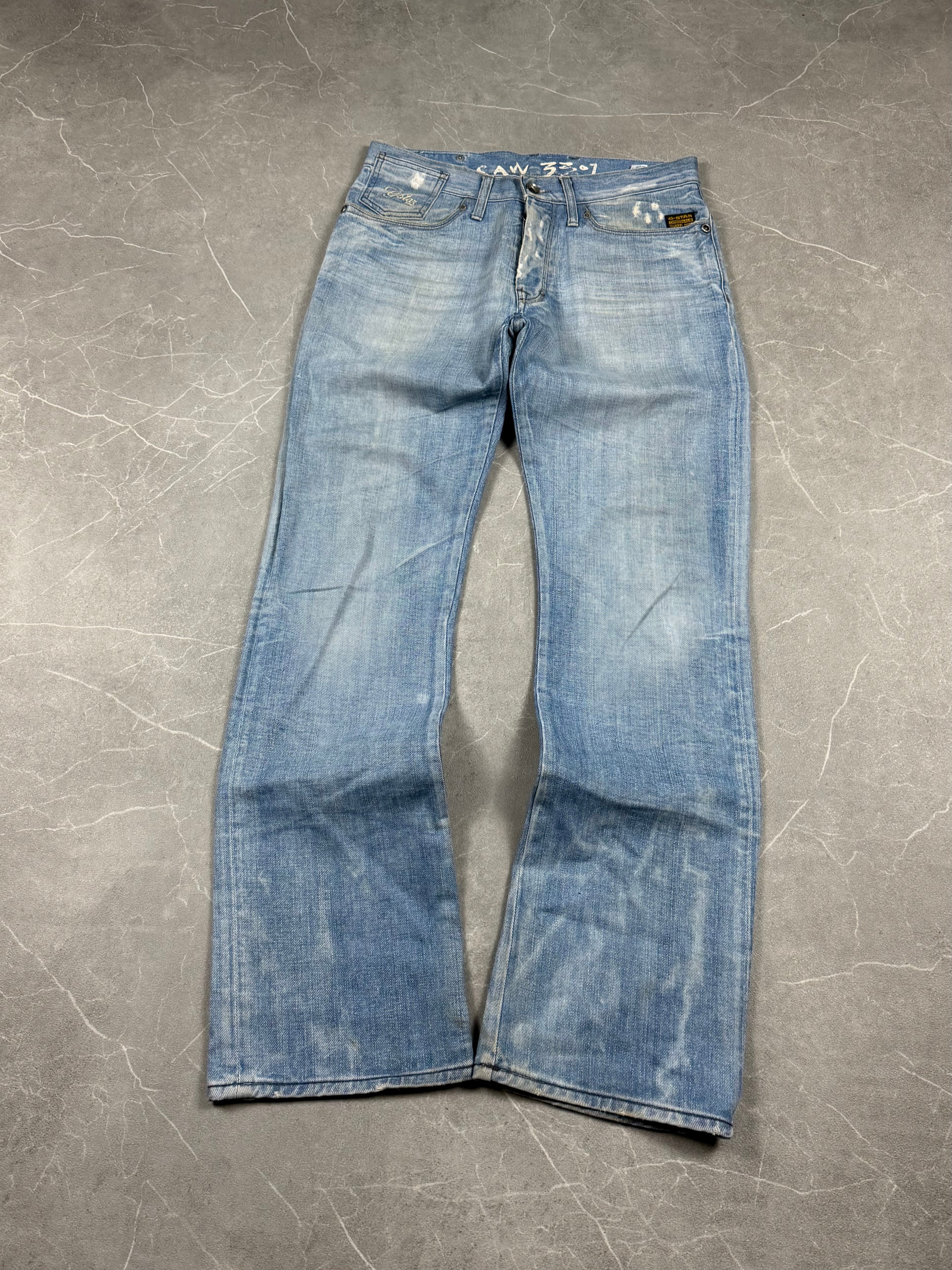 G-Star vintage washed bootcut jeans (S)
