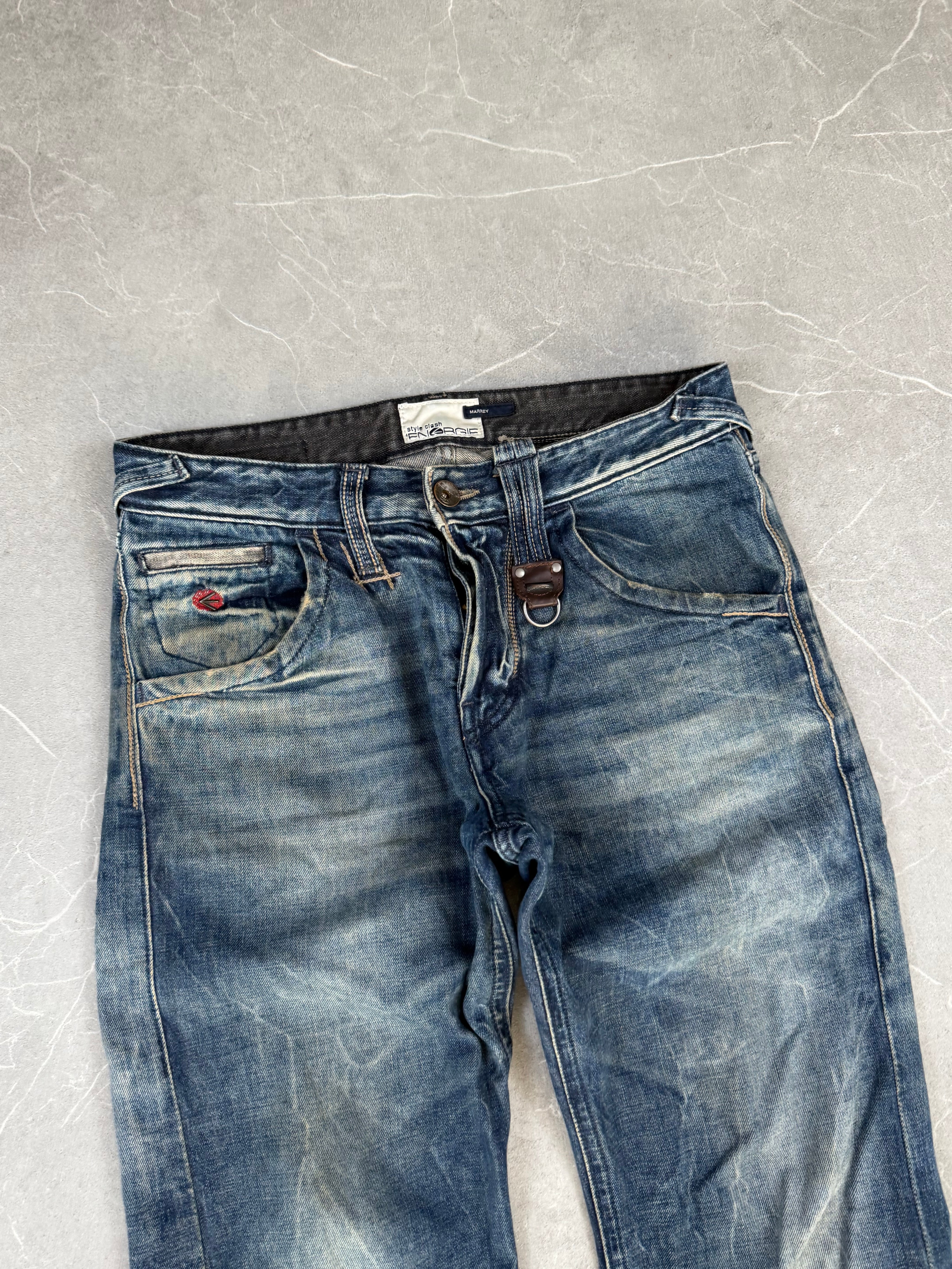 Vintage Washed Straight Jeans (S)
