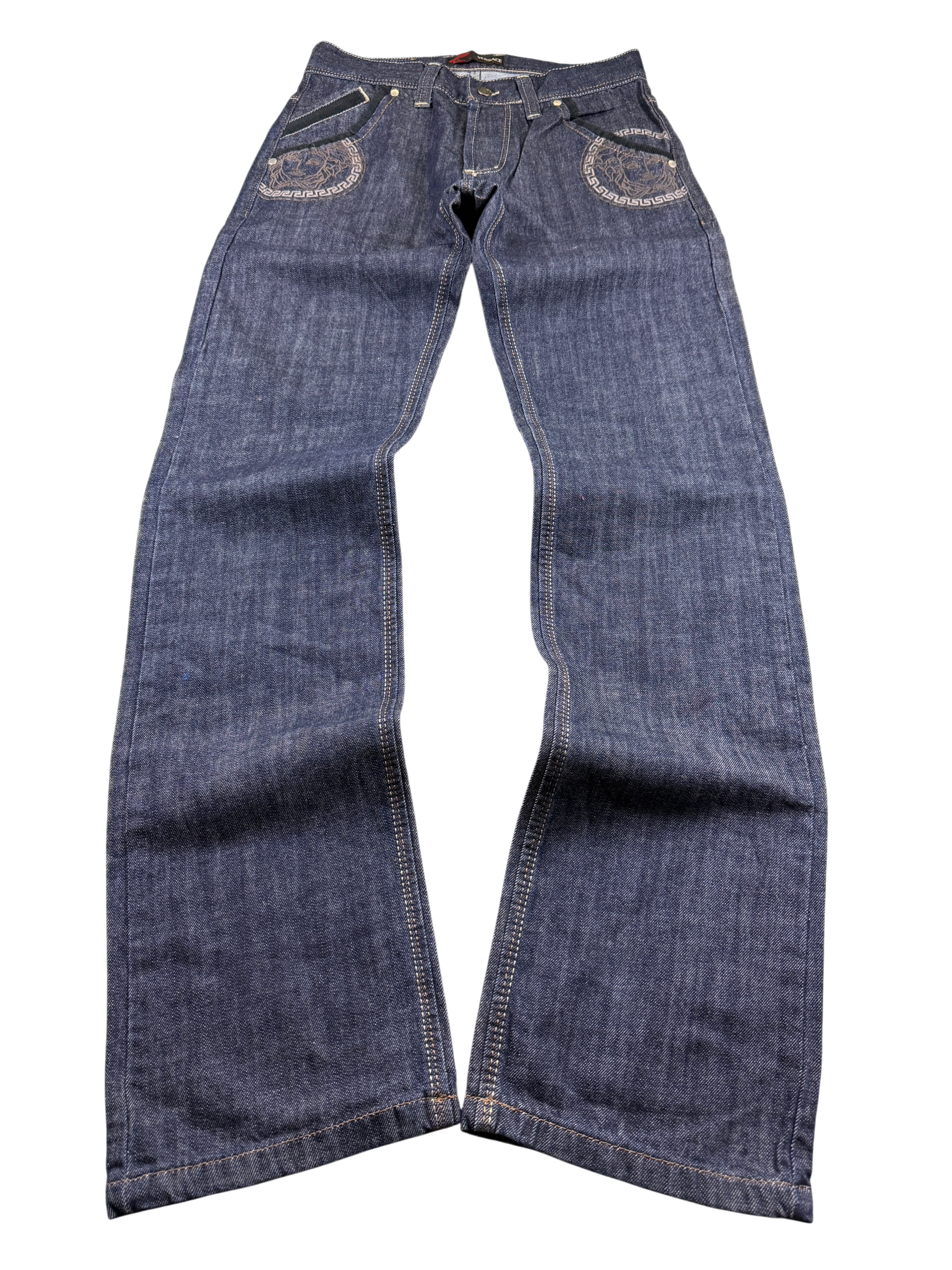 Versace vintate Big Logo Straight Jeans (S)