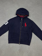 Ralph Lauren Big Pony checked Hood Zipper (XS-S)