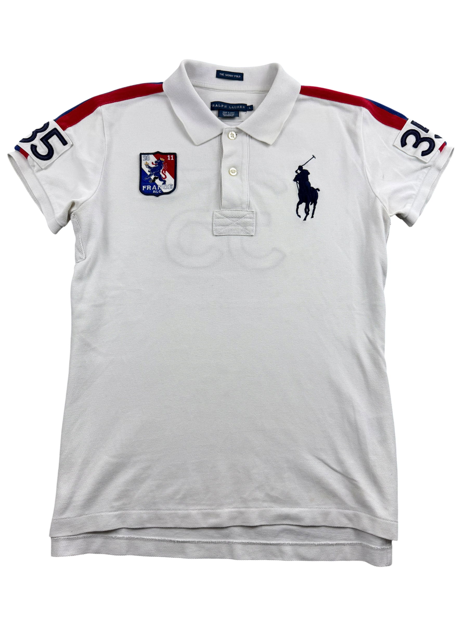 Ralph Lauren Big Pony Frankreich Slimfit Poloshirt (XS)