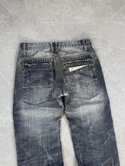Vintage Washed Straight Jeans (XS-S)