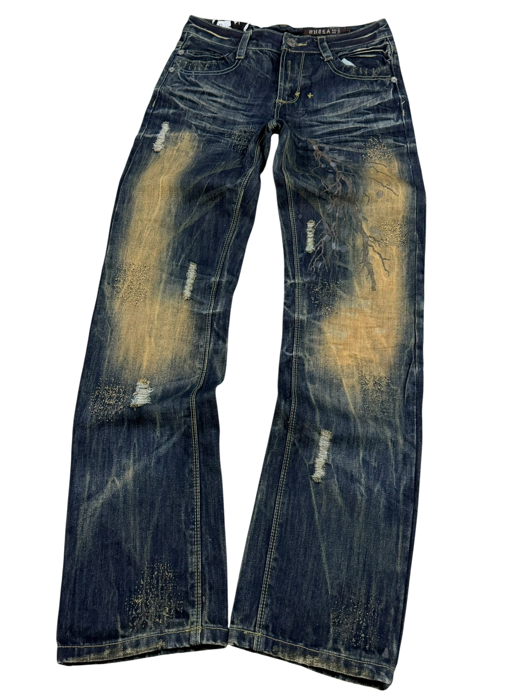 Ultra washed Straight Jeans (S)