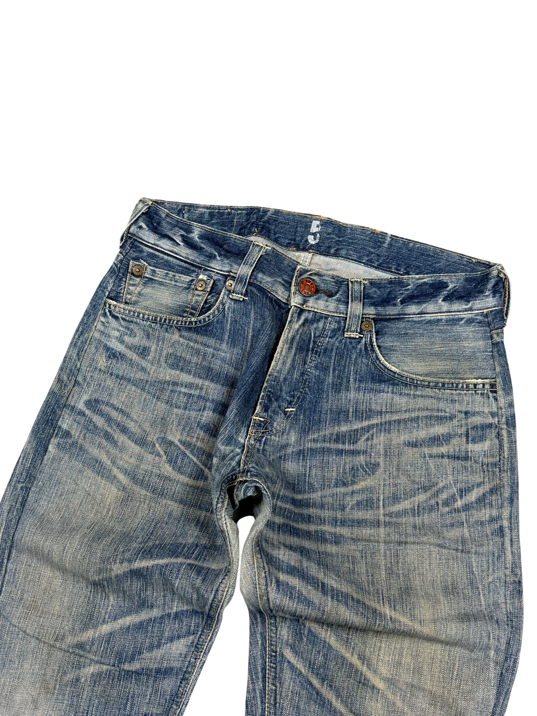 Washed Straightfit Jeans (XS-S)