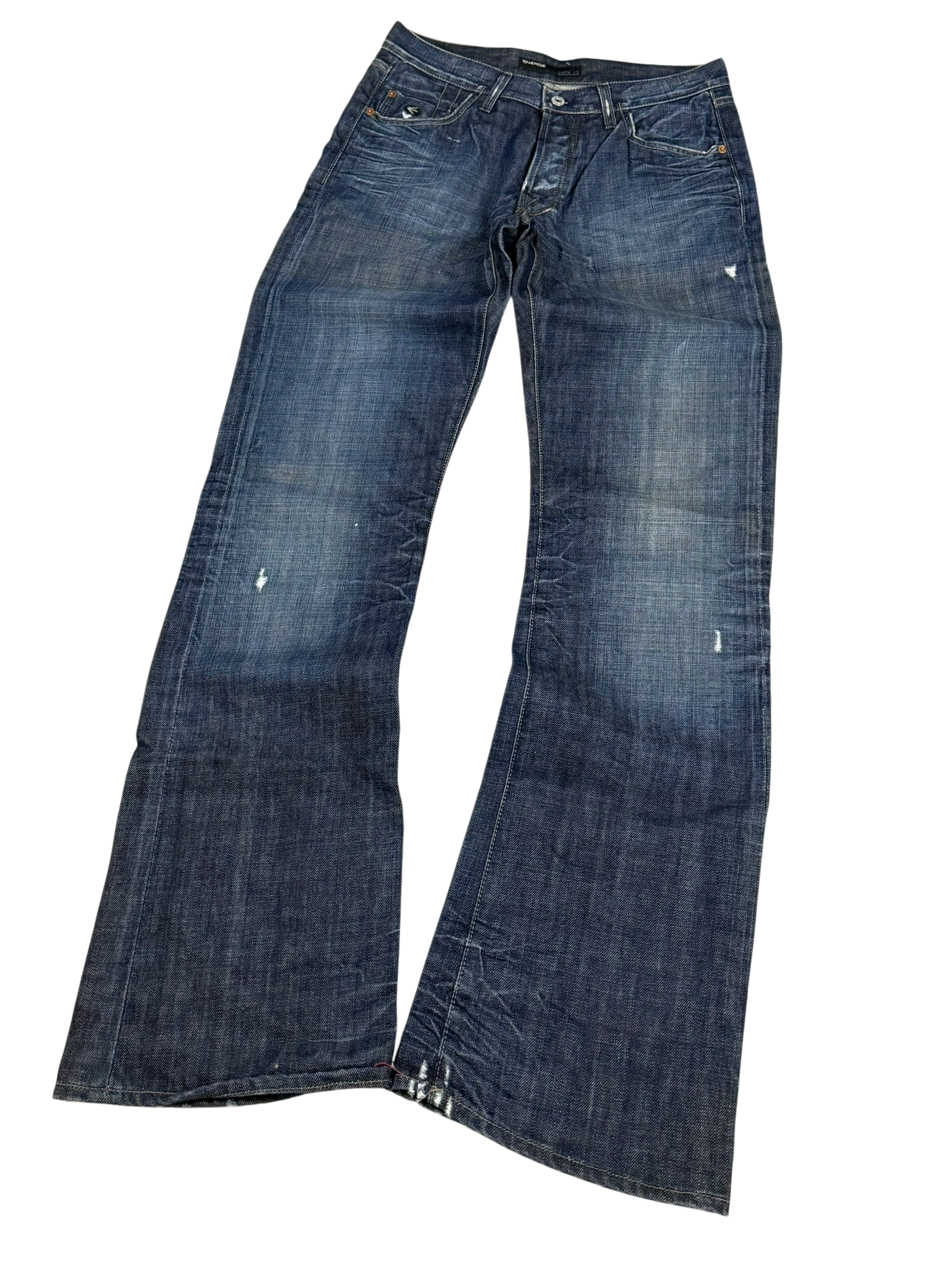 Vintage Washed Bootcut Jeans (S-M)