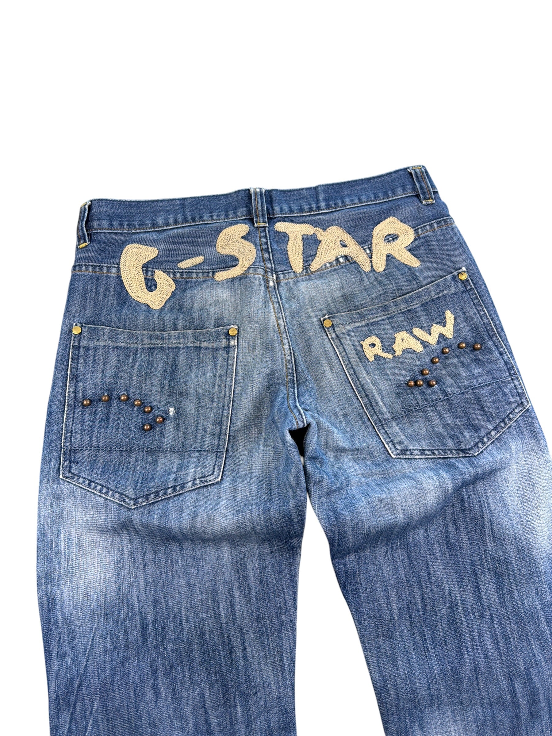 Gstar vintage Big Logo Bootcut Jeans (S-M)