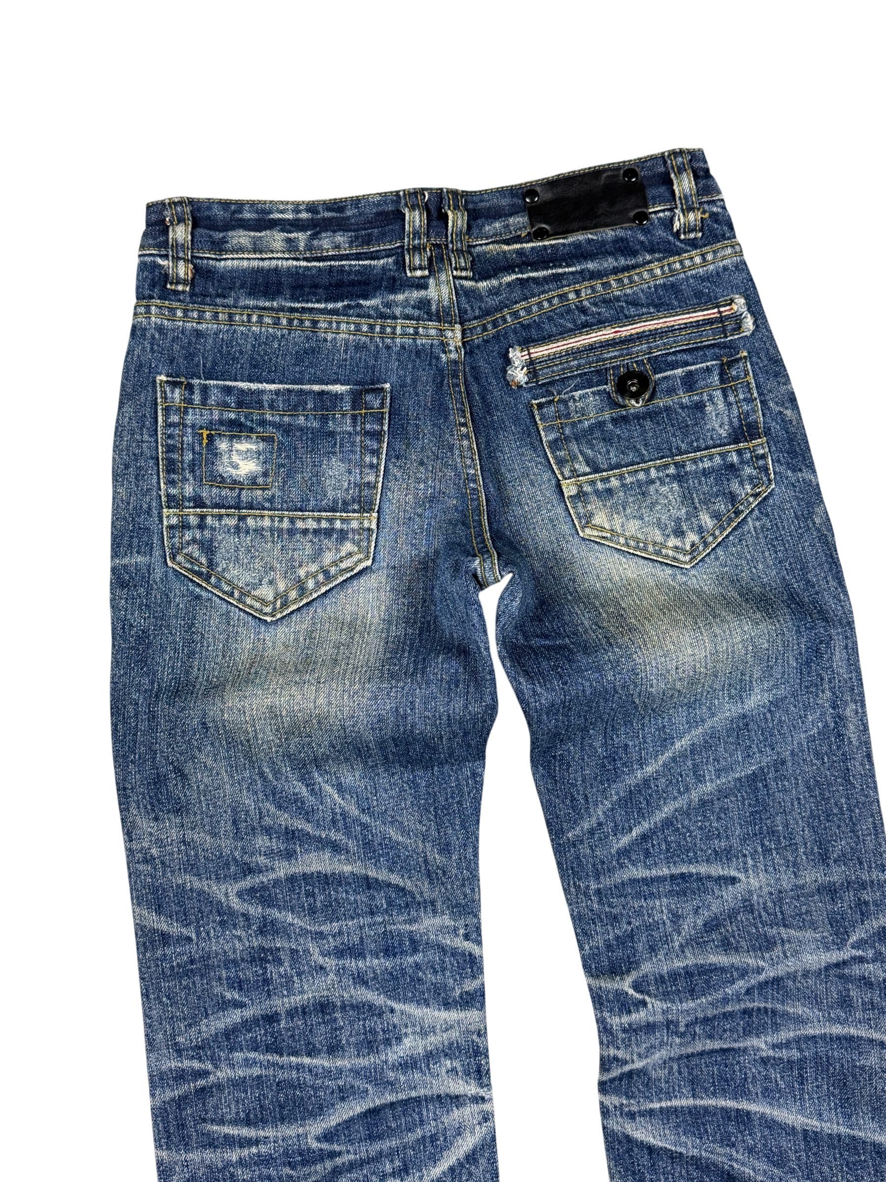 Crazy washed Straight Jeans (XXS)