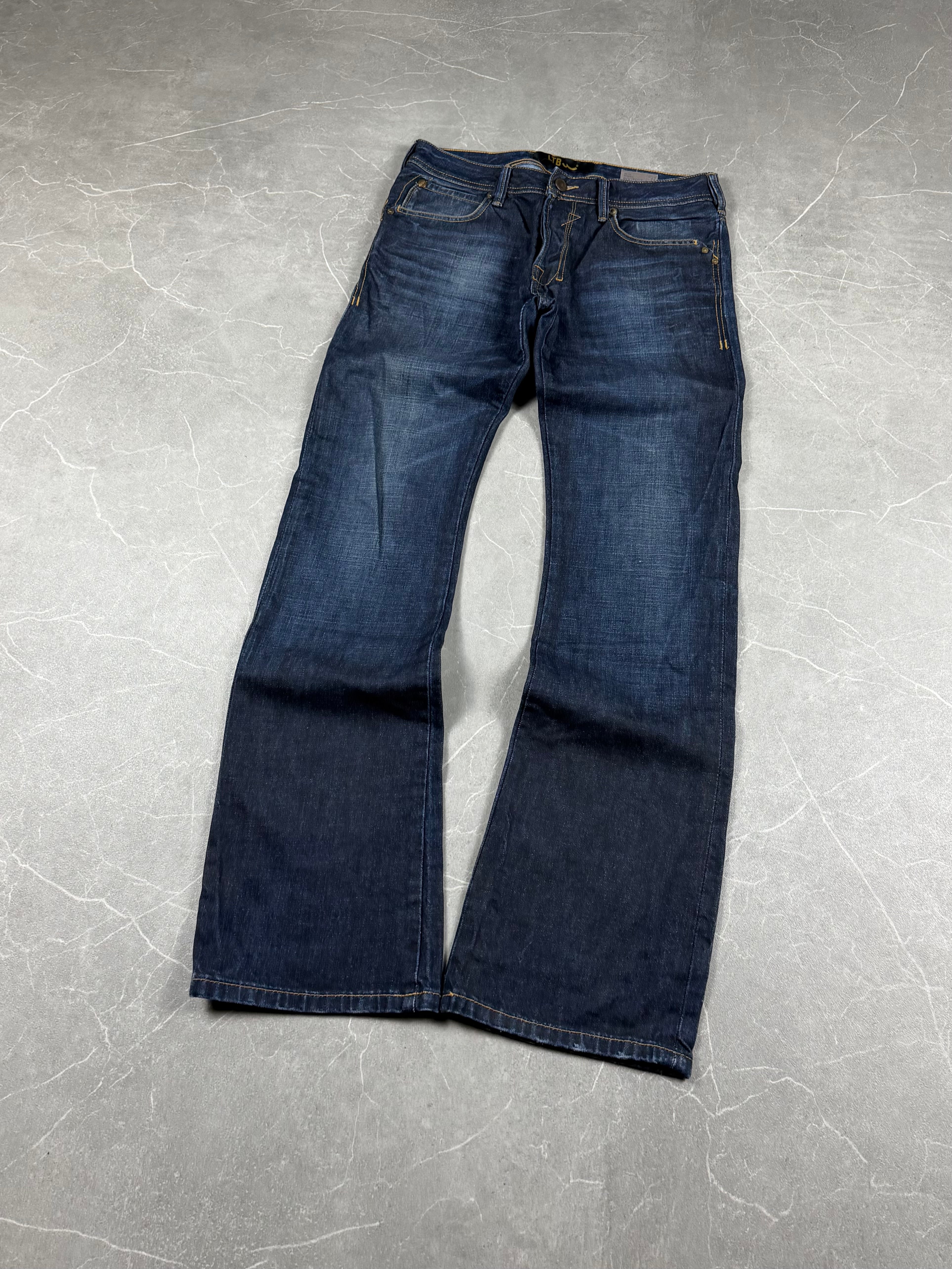 Vintage Washed Bootcut Jeans (S)