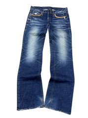 Crazy washed Straight Jeans (XS)