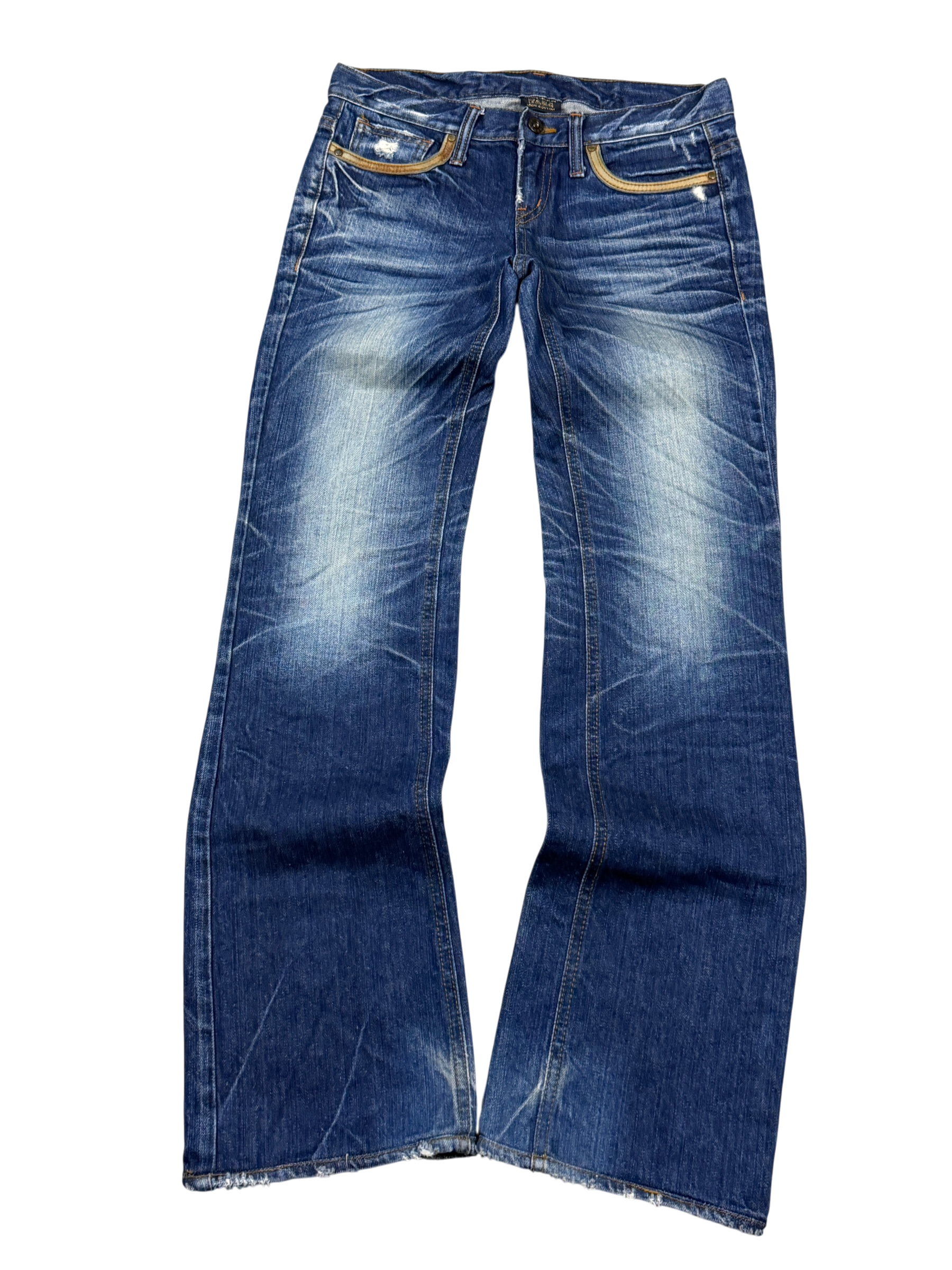 Crazy washed Straight Jeans (XS)