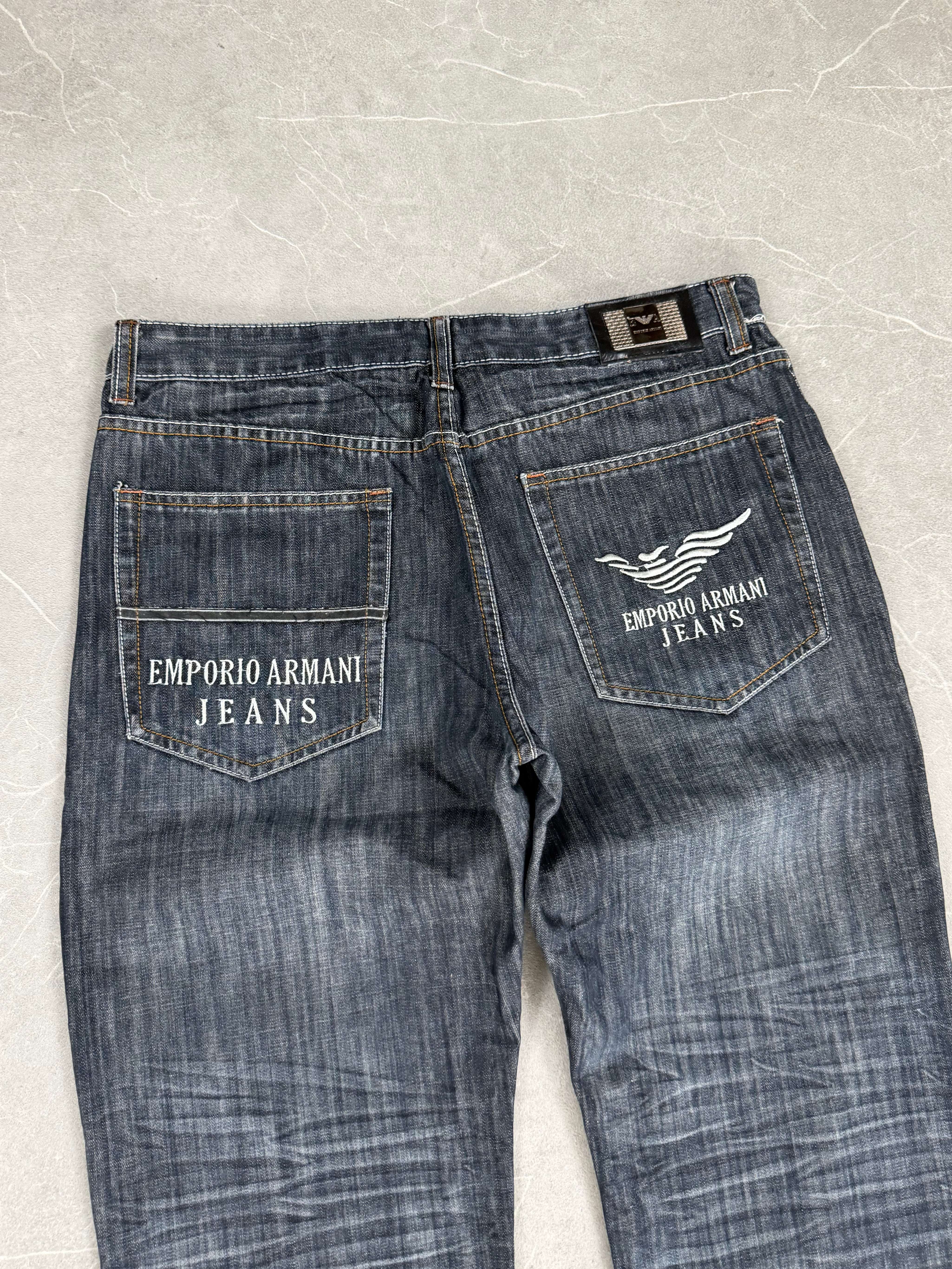 Armani washed/Big Logo Jeans (S-M)