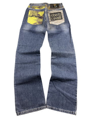 Roberto Cavalli Big Logo Bootcut Jeans (XS)