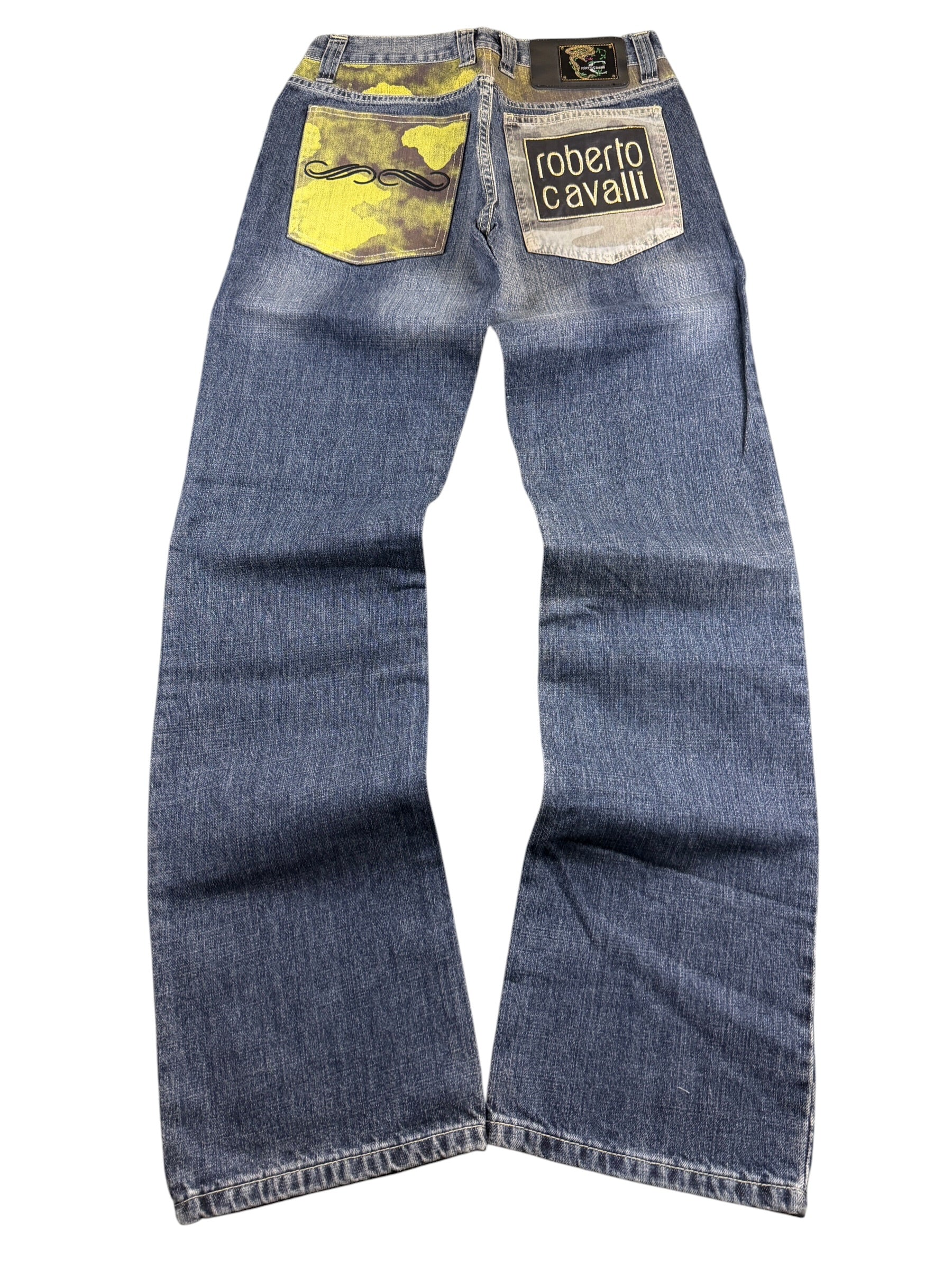 Roberto Cavalli Big Logo Bootcut Jeans (XS)