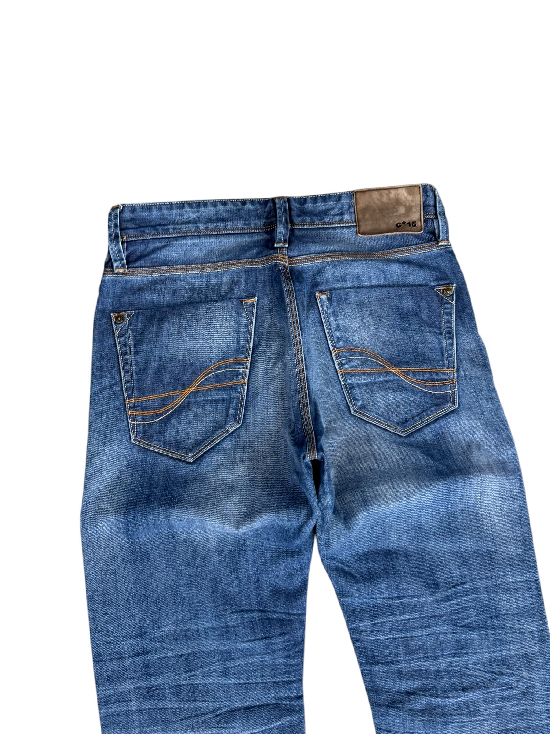 Vintage Washed Slim/Straight Jeans (XS)