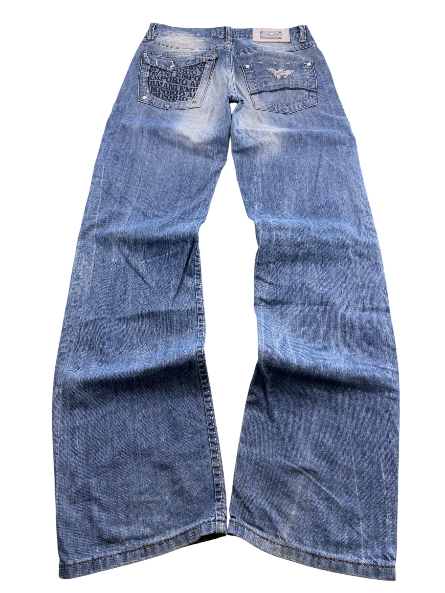 Armani vintage washed Big Logo Jeans (S-M)