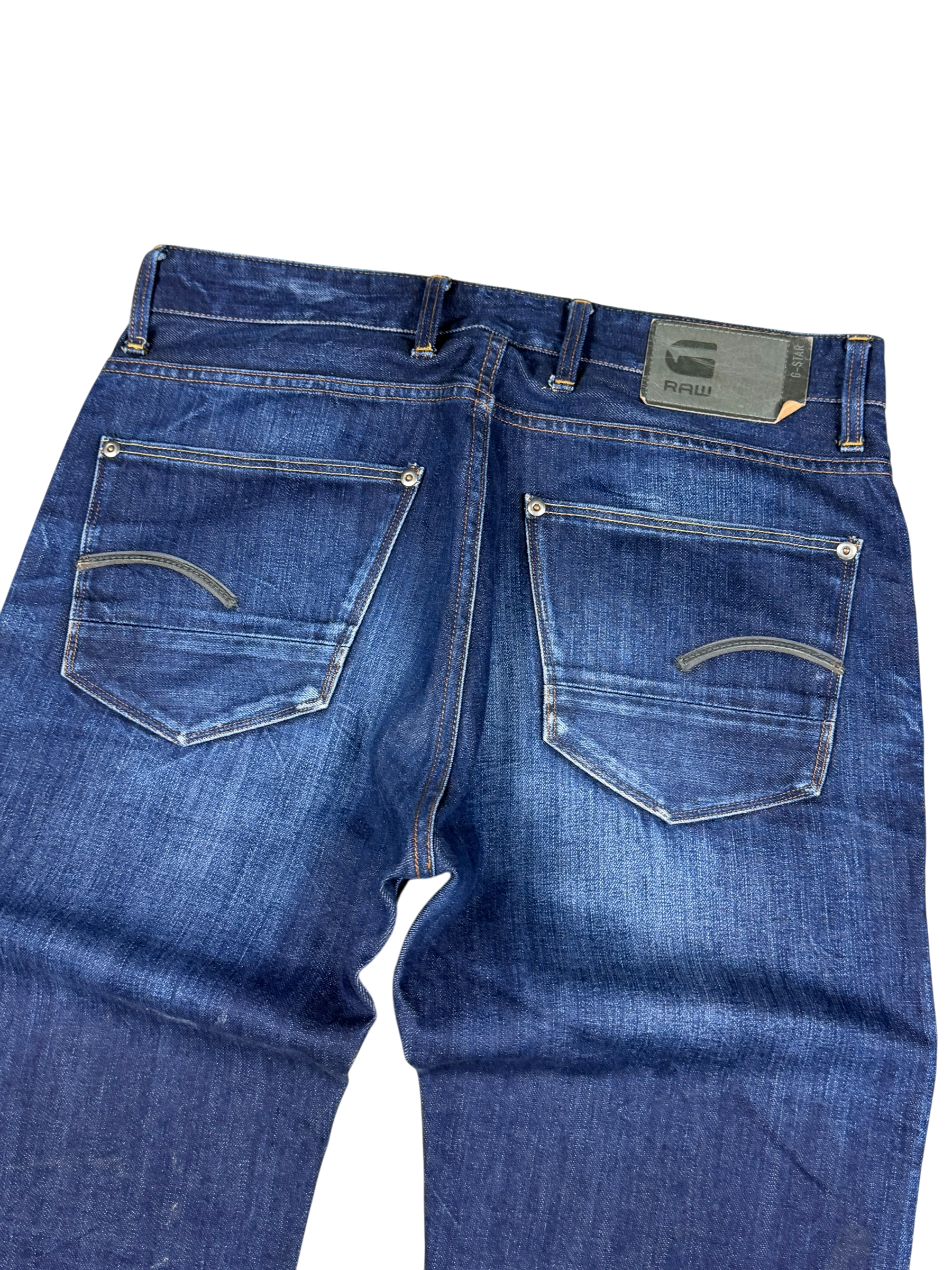 G-Star Washed Straight-Fit Jeans (L)