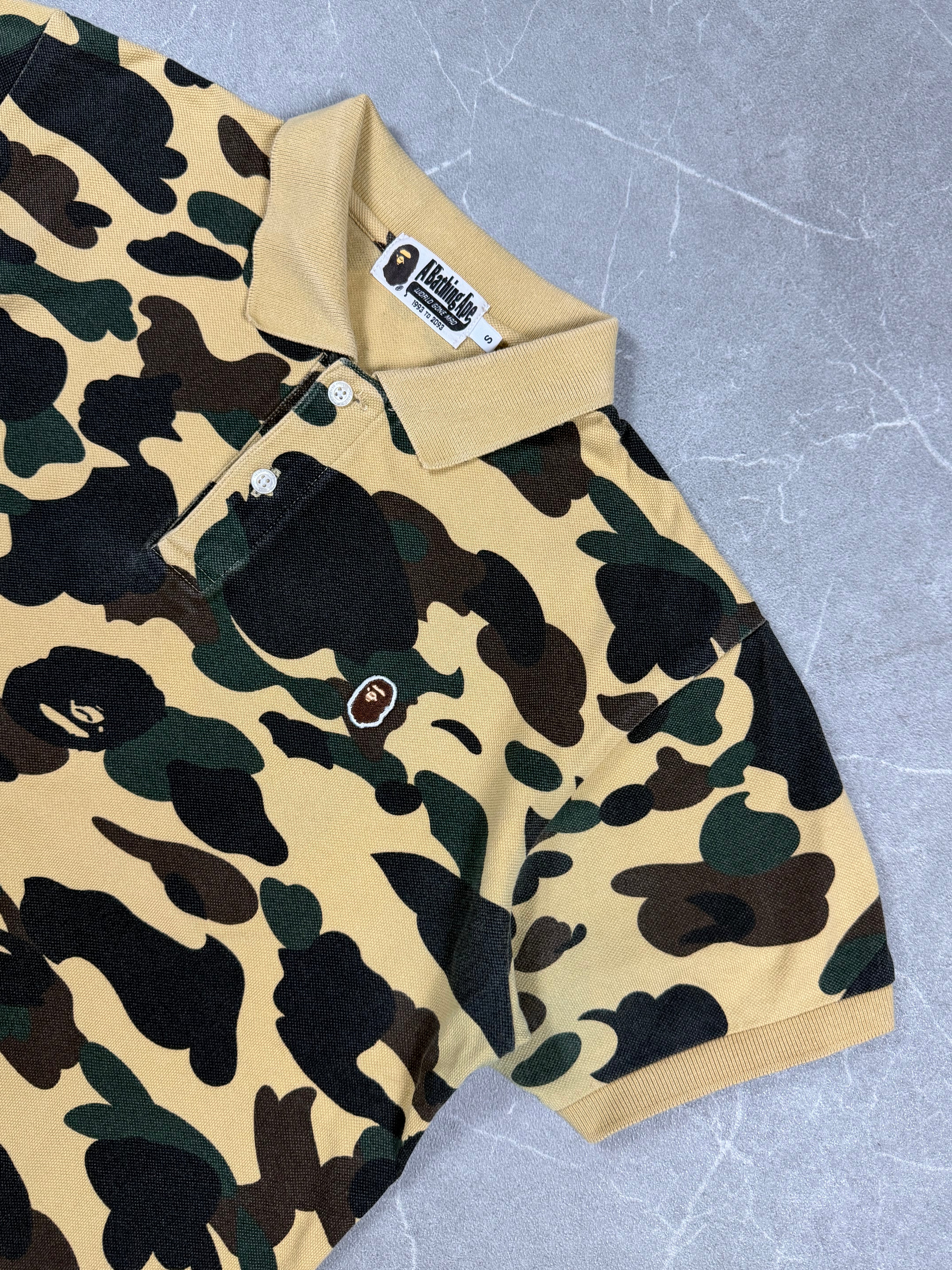Bape 1st Camo Ape Head Poloshirt (S)