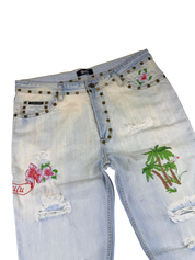 Dolce Gabbana Big Logo „Honolulu“ Bootcut Jeans (L-XL)