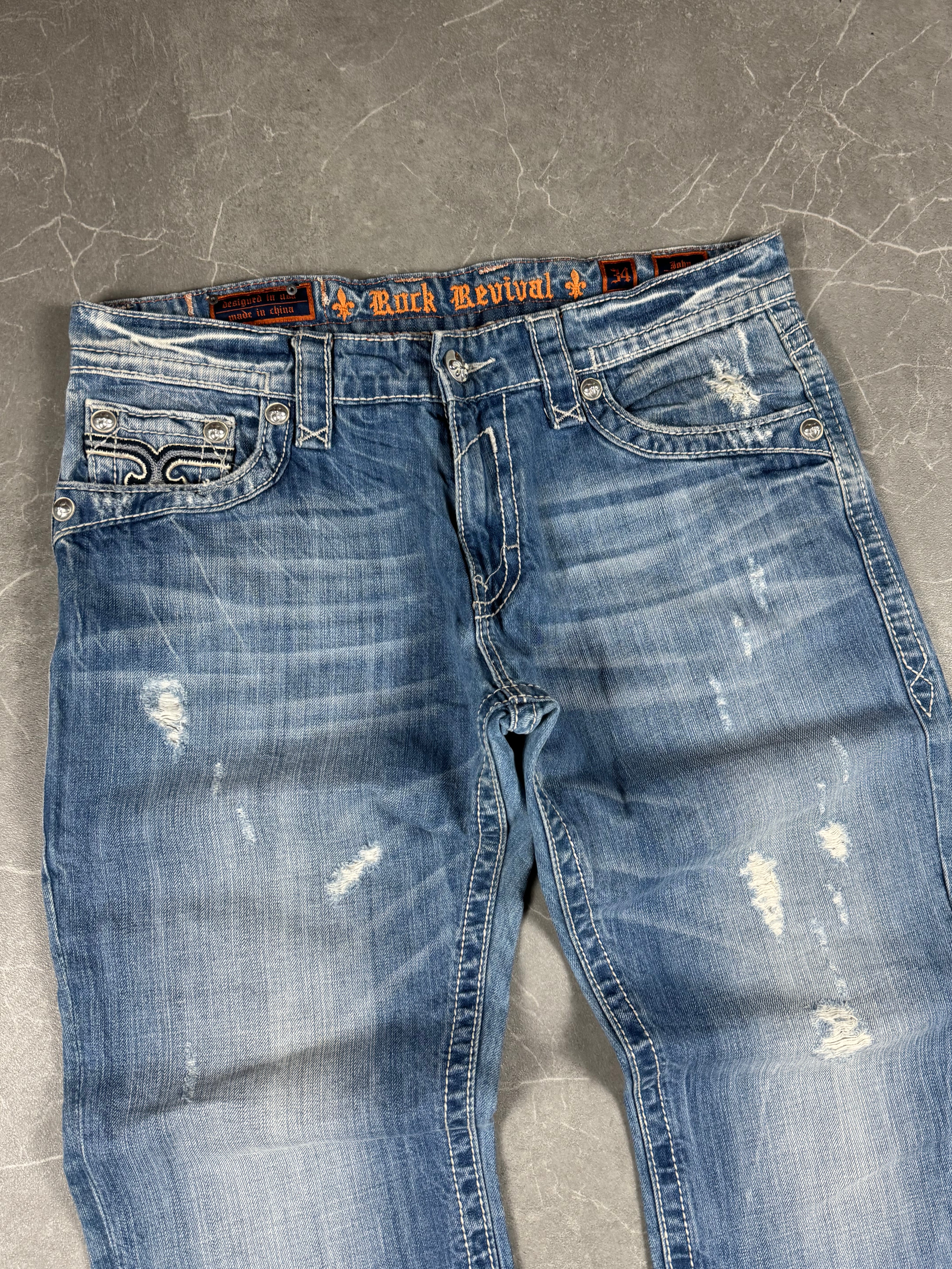 Rock Revival washed Jeans (M)