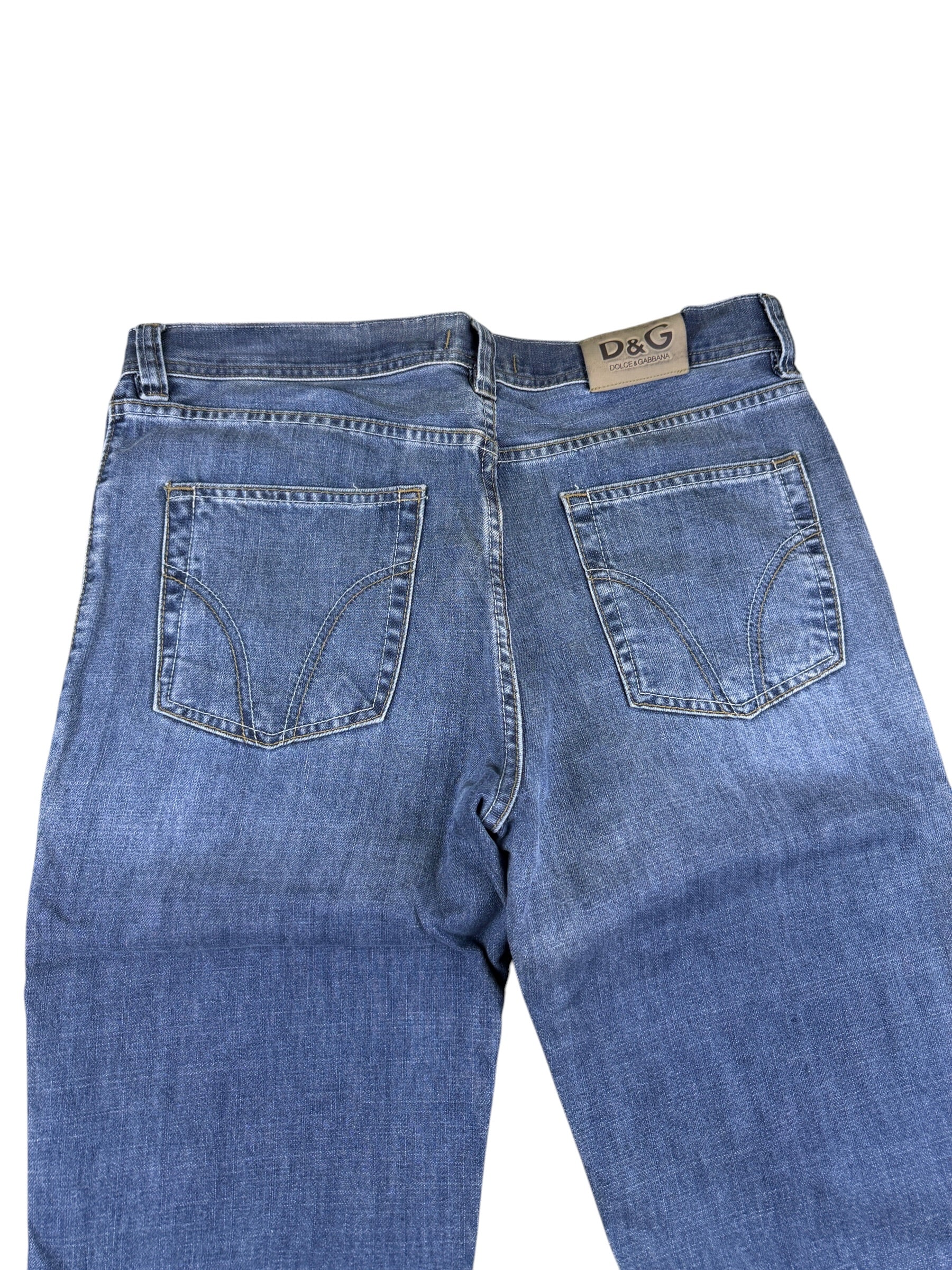 Dolce Gabbana Big Logo Bootcut Jeans (L)