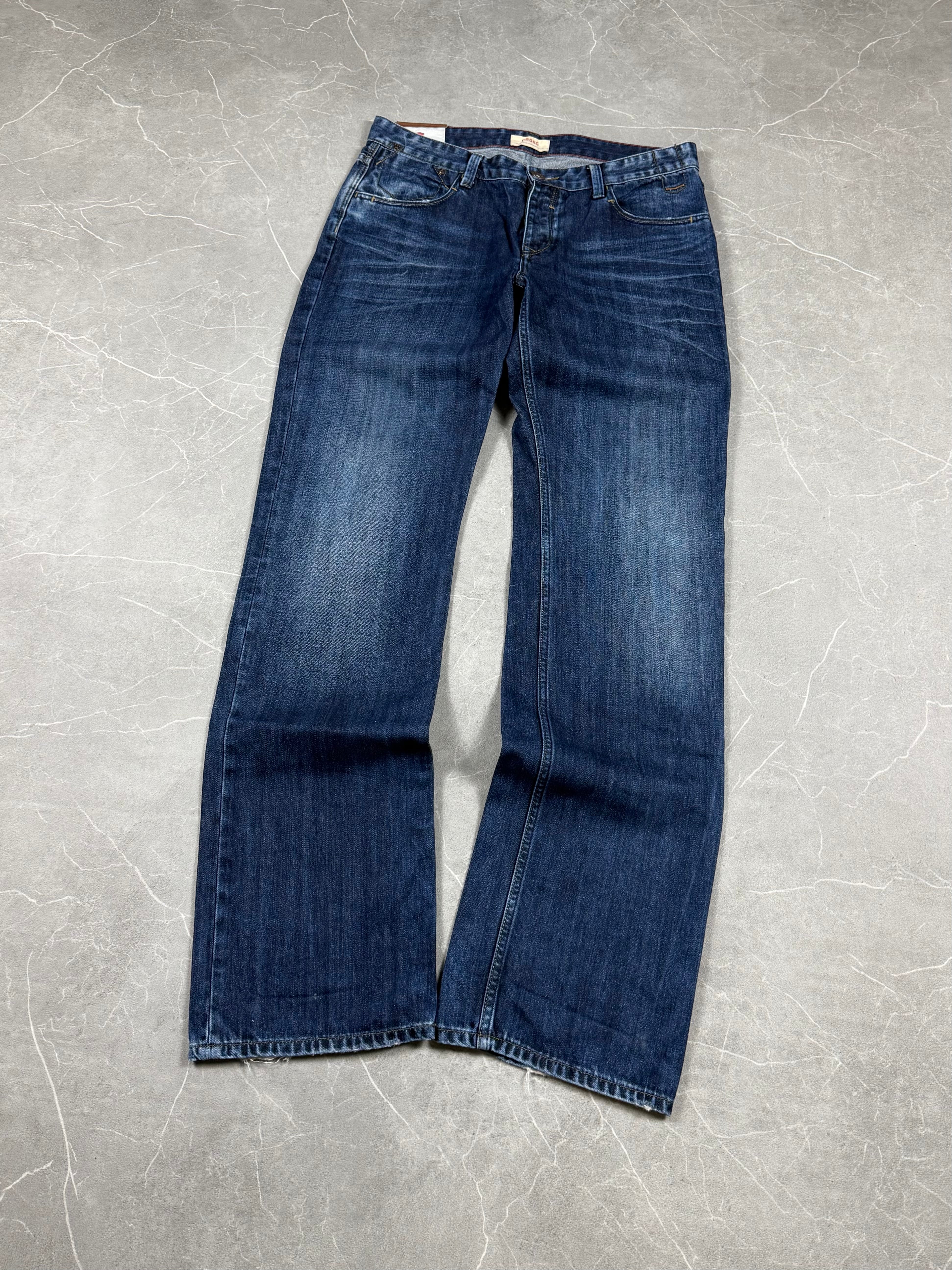 Vintage Washed Straight Jeans (XL)