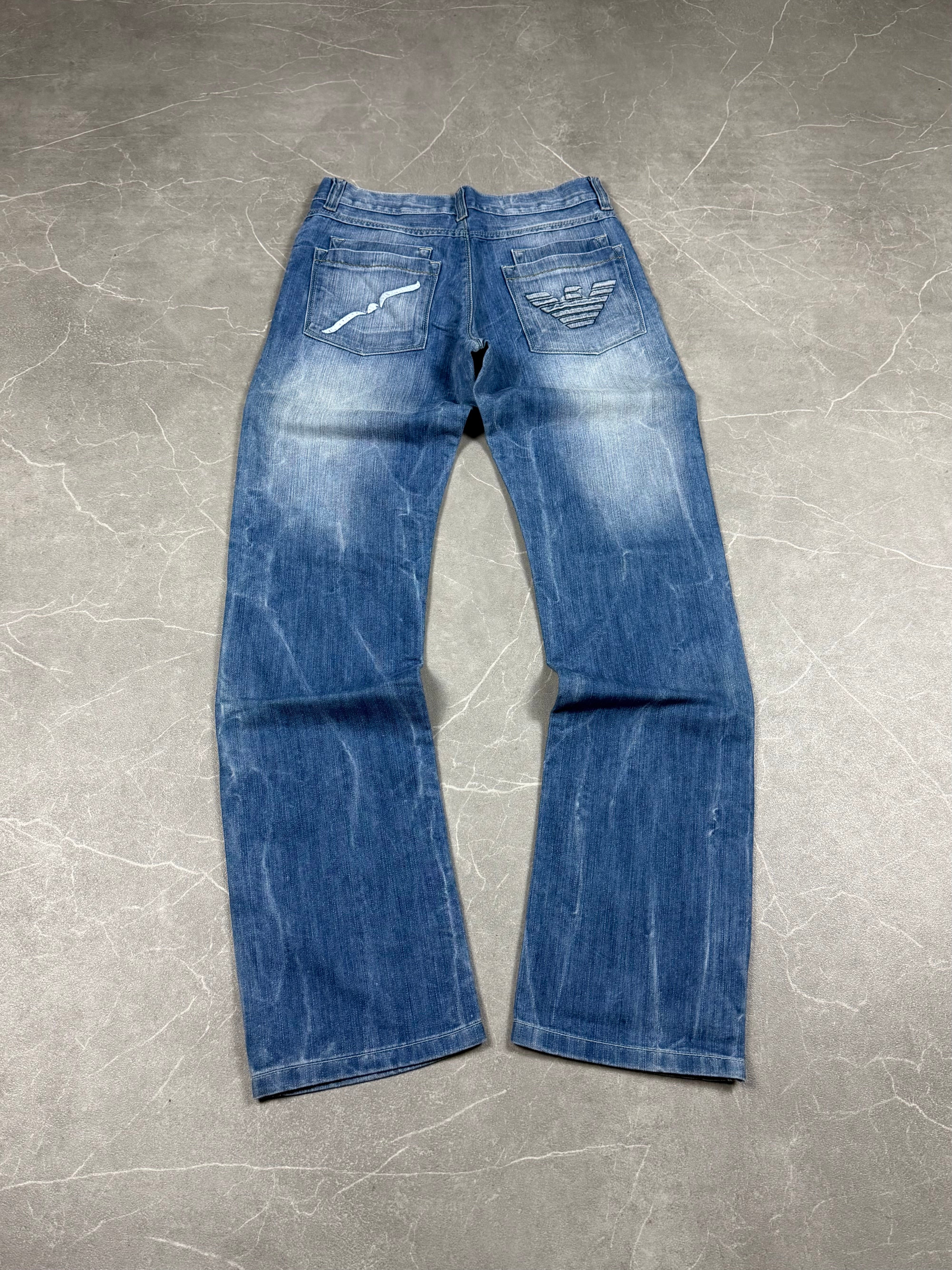 Armani washed Logo Jeans (M)